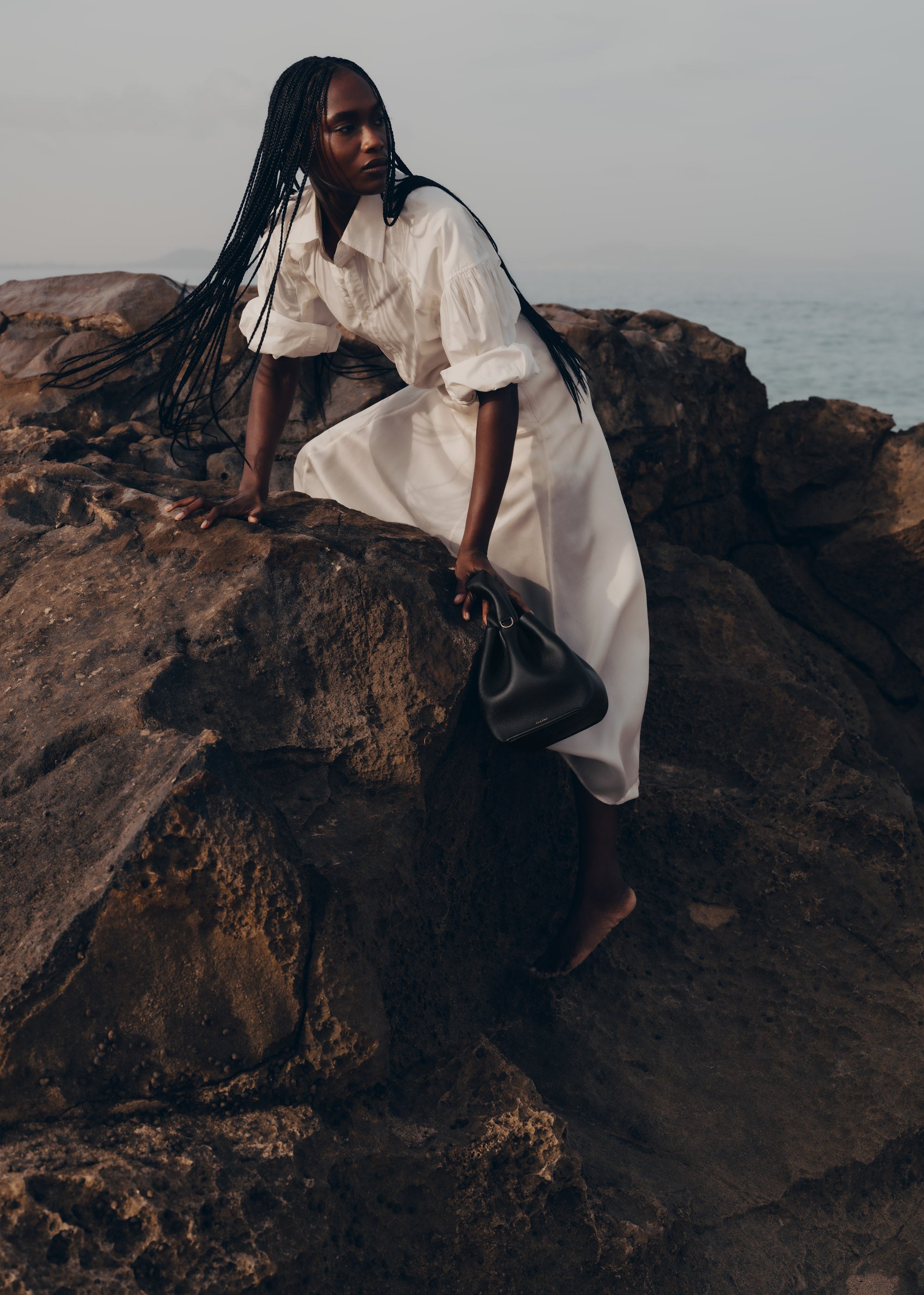 Polene Numero Neuf Textured Black