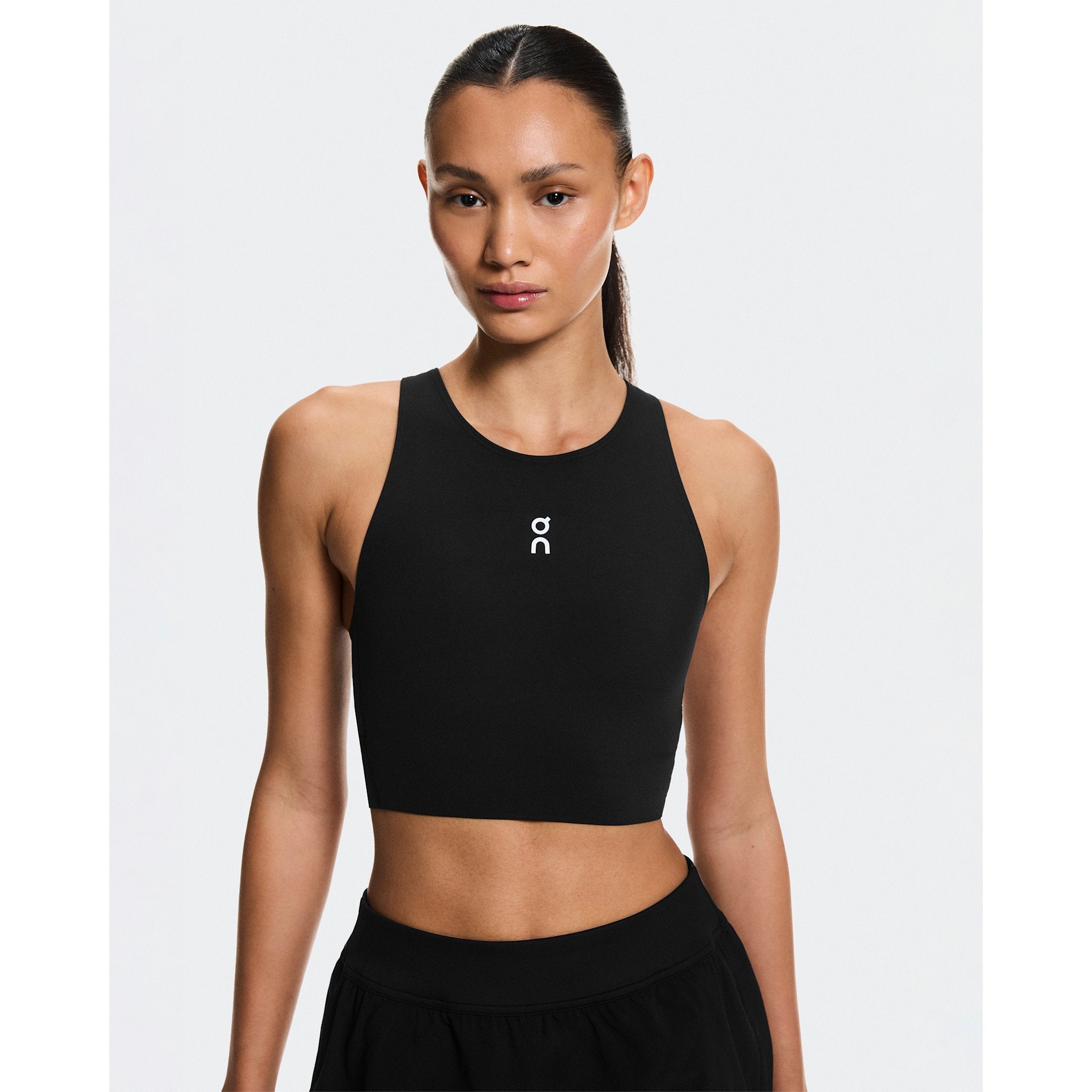 On Court Crop Top Black