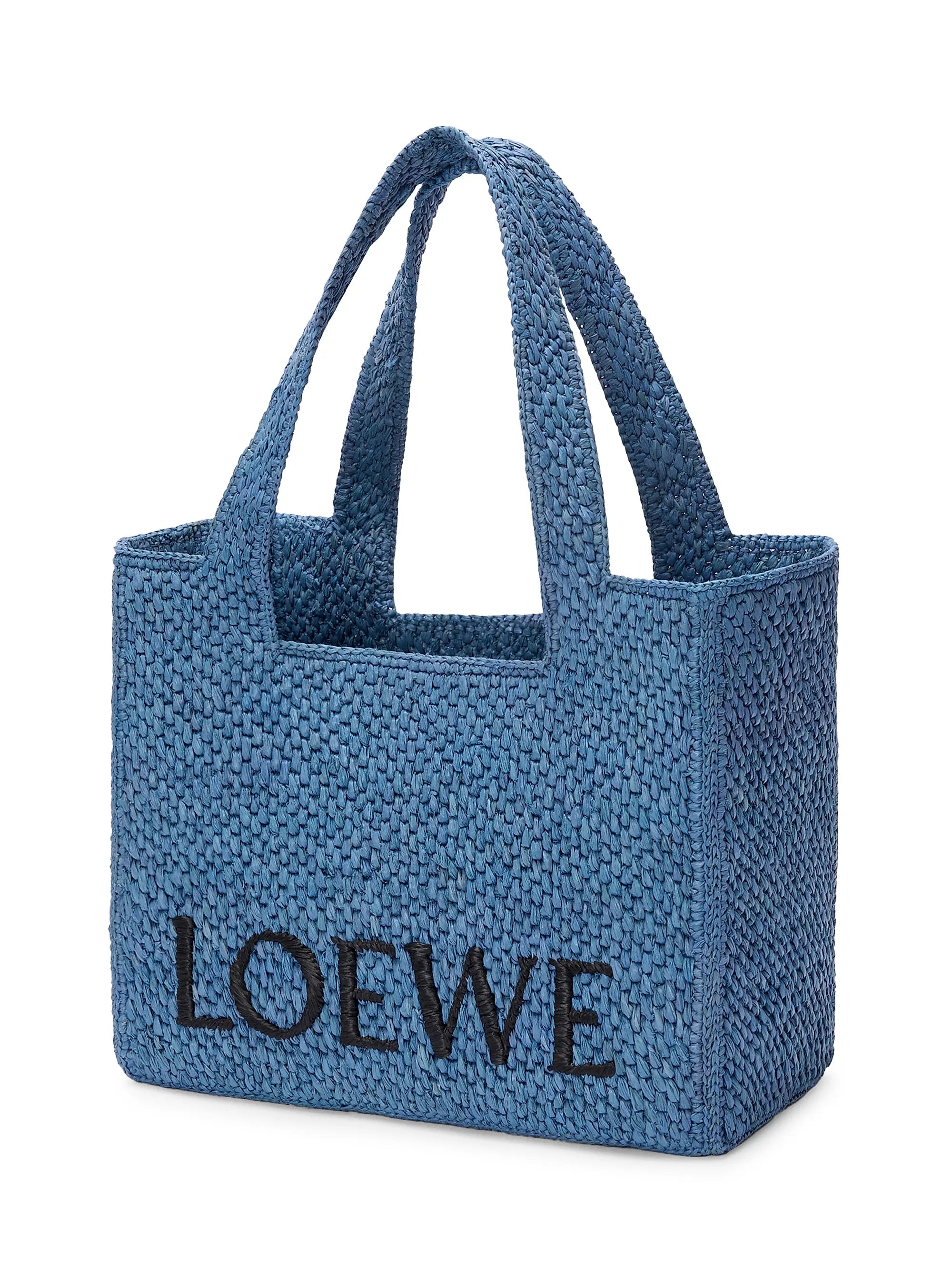 LOEWE LOEWE x Paula's Ibiza Medium Logo Raffia Tote Bag