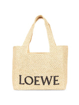 LOEWE LOEWE x Paula's Ibiza Medium Raffia Logo Tote Bag