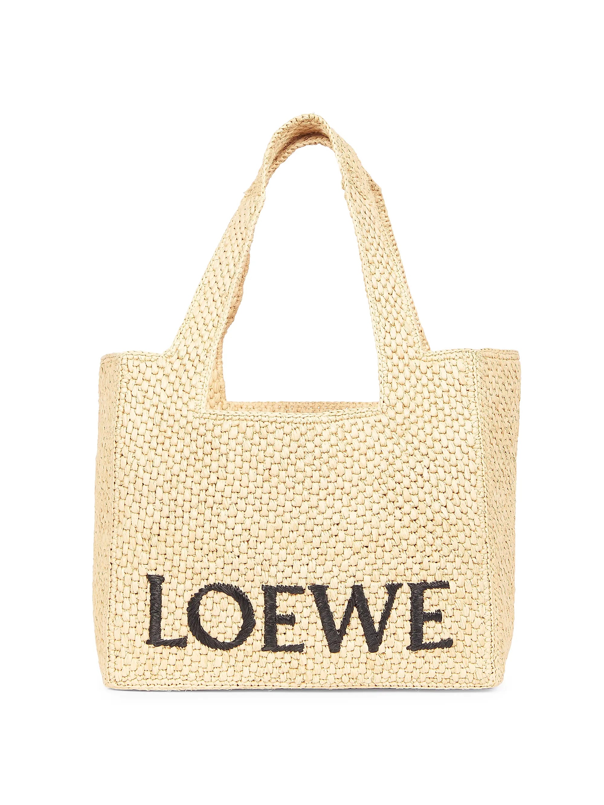 LOEWE LOEWE x Paula's Ibiza Medium Raffia Logo Tote Bag