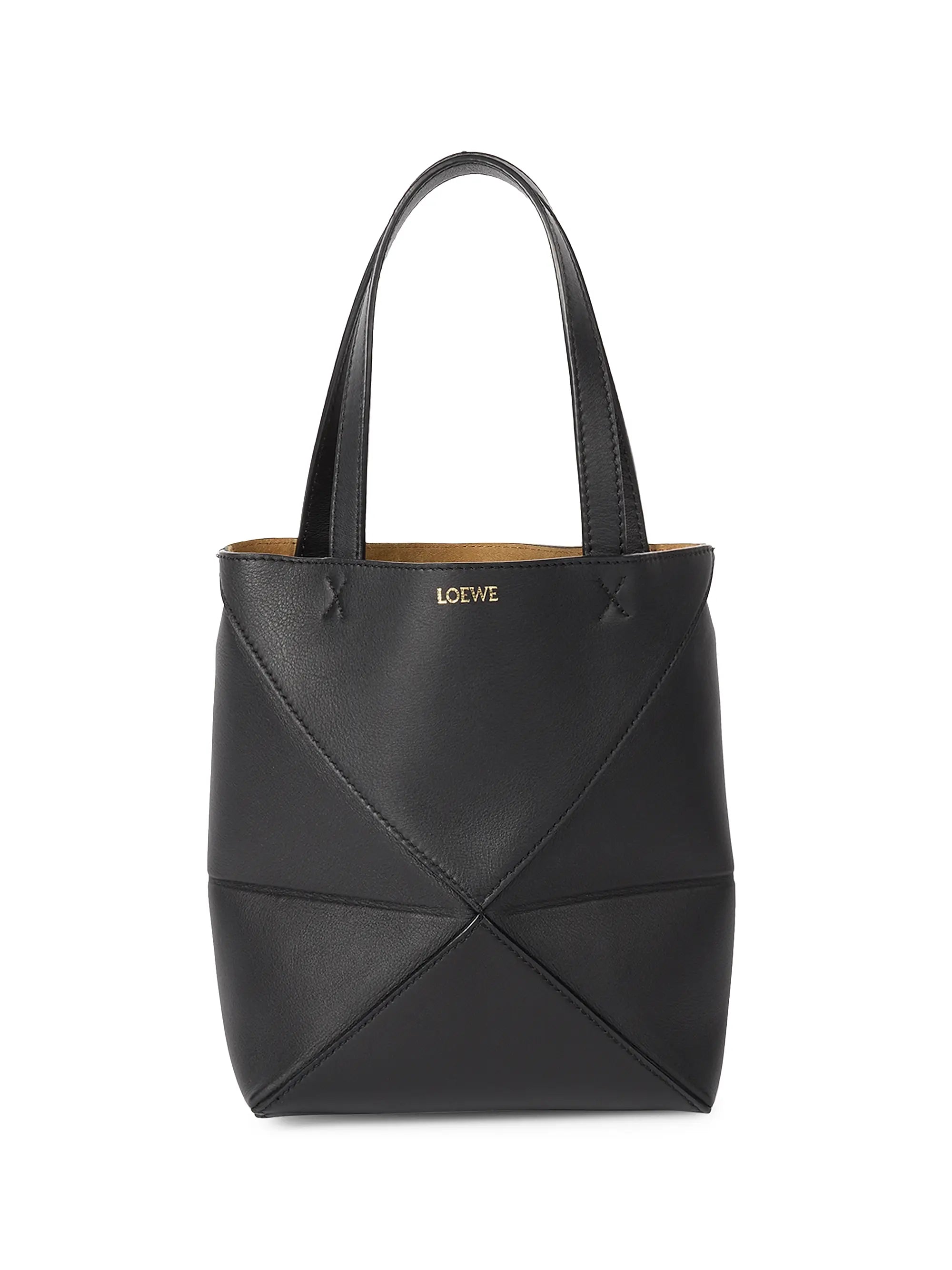 LOEWE Mini Puzzle Fold Leather Tote Bag