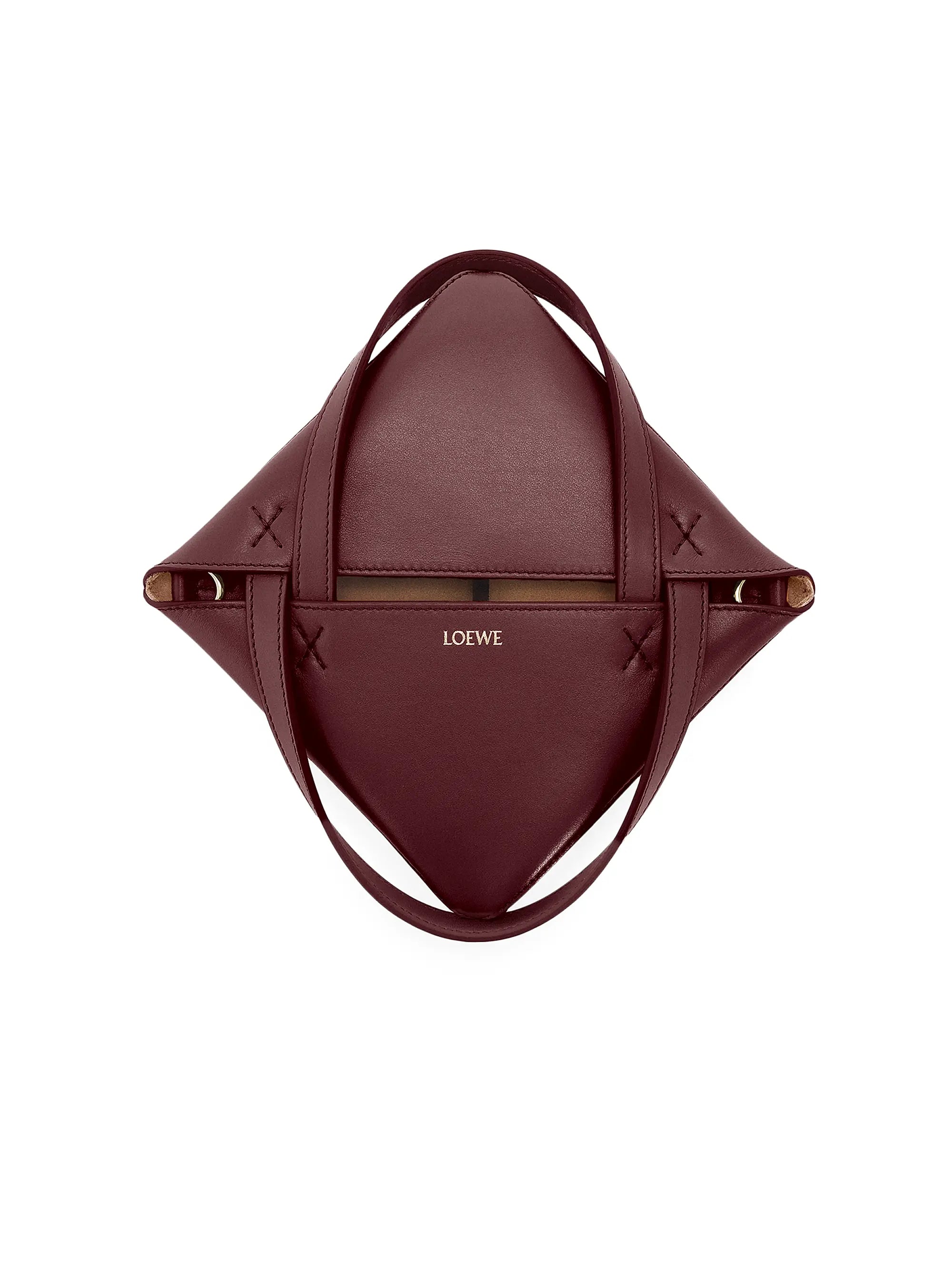 LOEWE Mini Puzzle Fold Leather Tote Bag