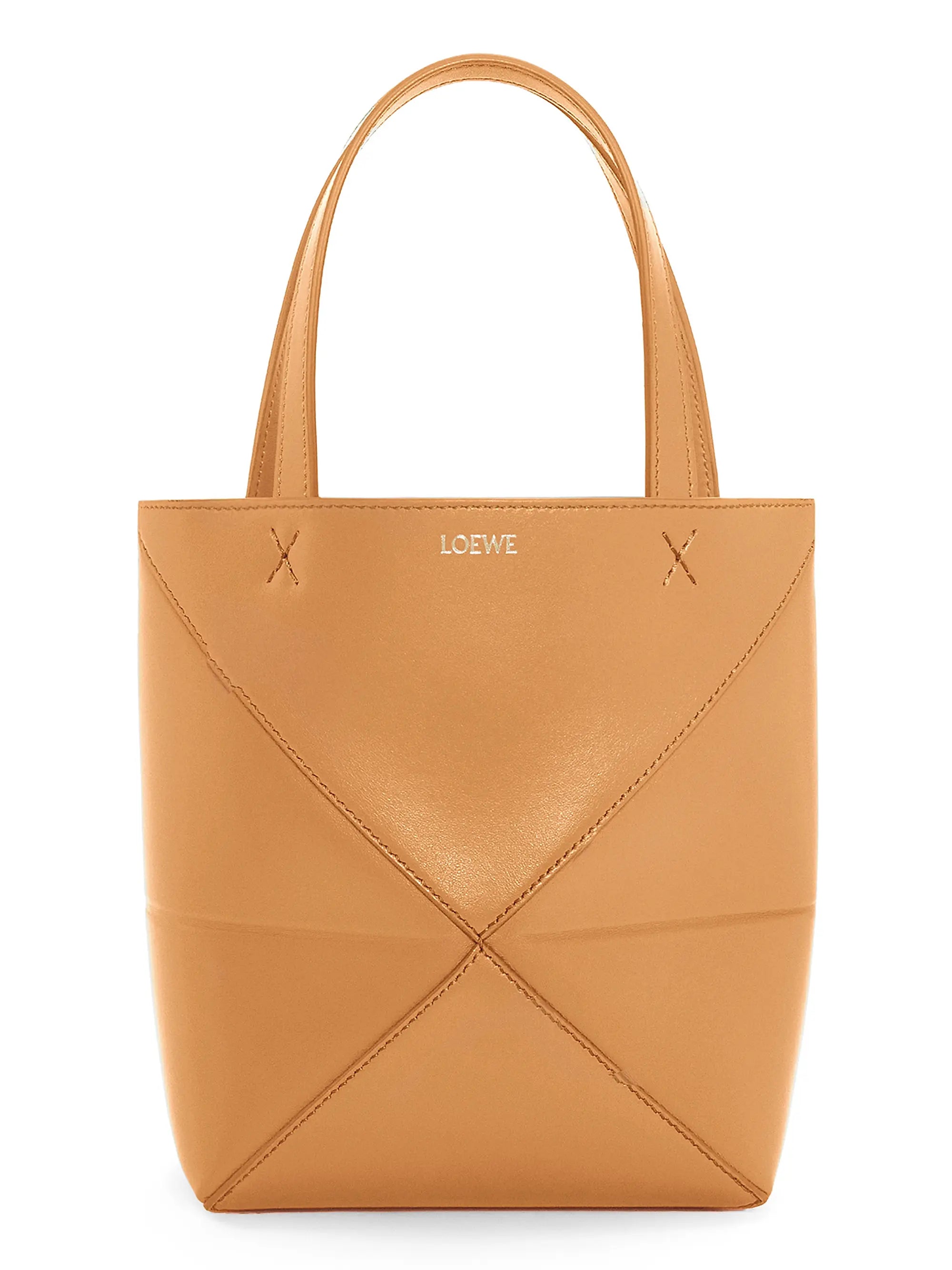LOEWE Mini Puzzle Fold Leather Tote Bag