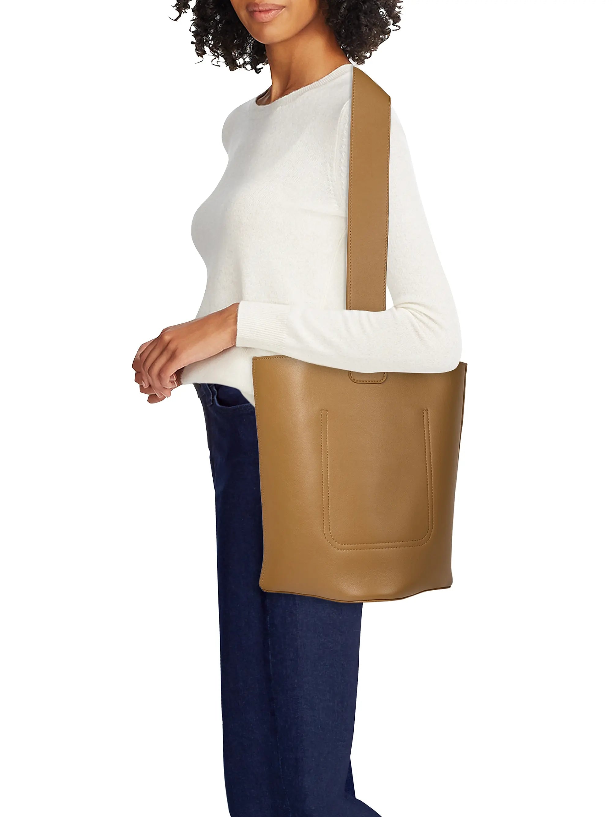 LOEWE Pebbled Leather Bucket Bag