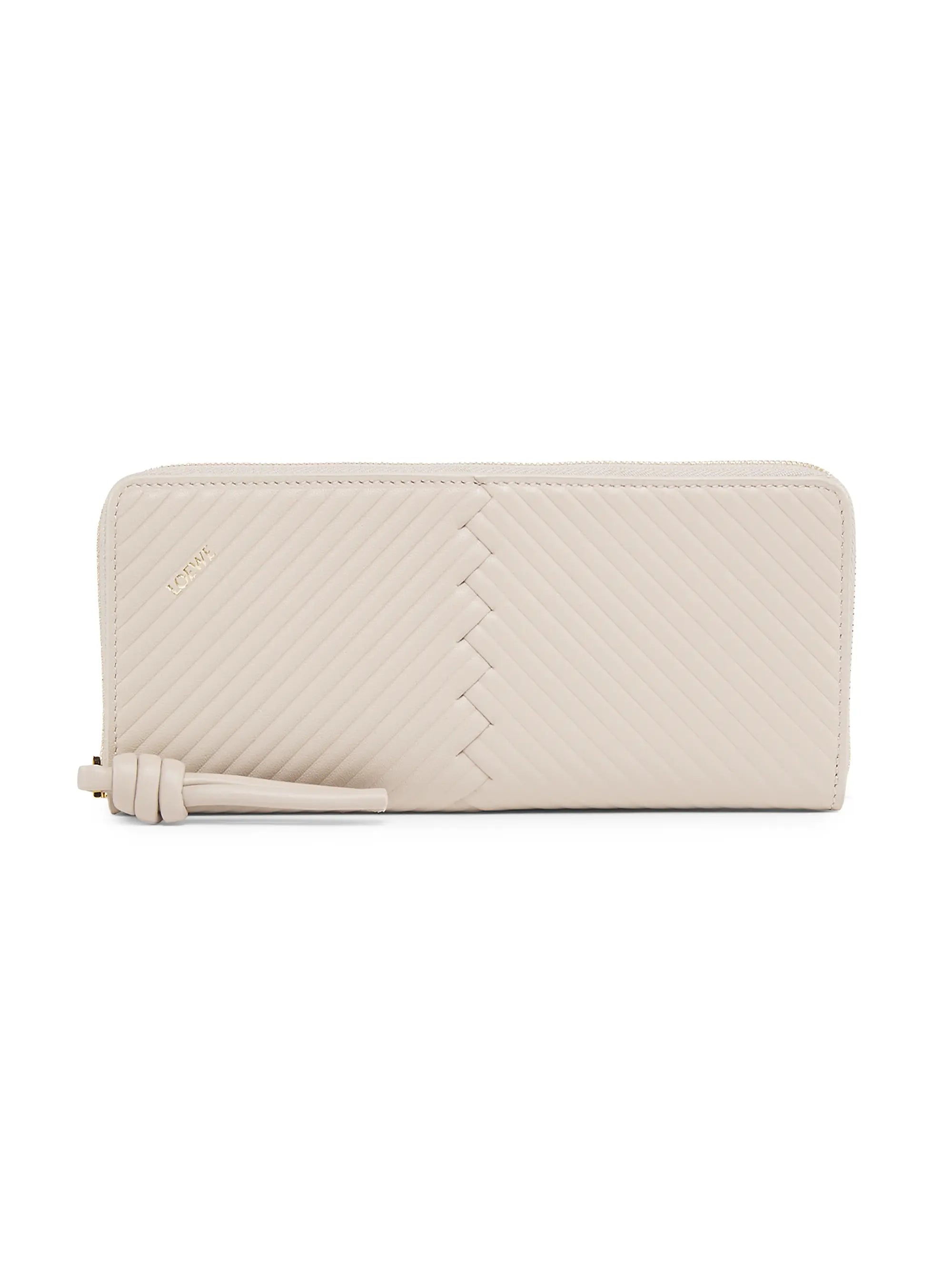 LOEWE Knot Diamond Slim Zip-Around Wallet
