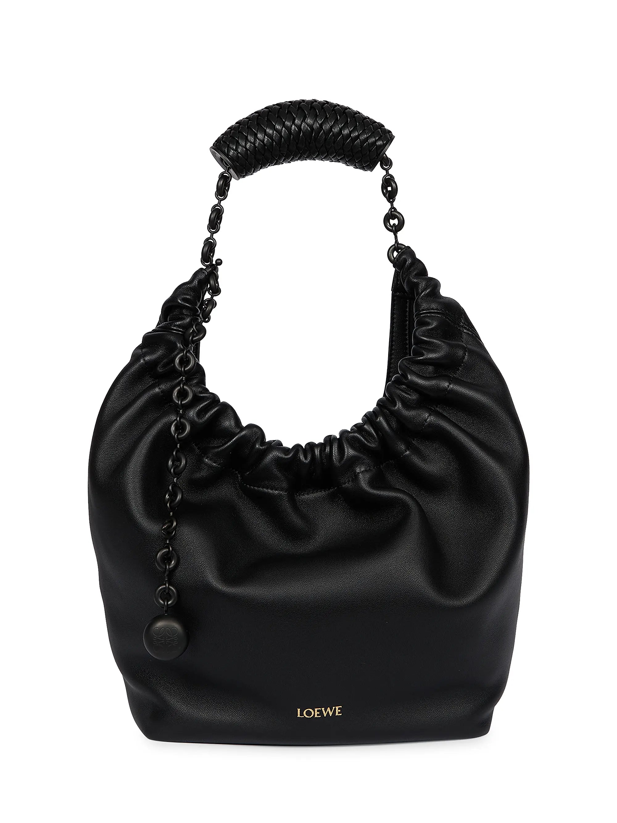 LOEWE Small Squeeze Leather Hobo Bag