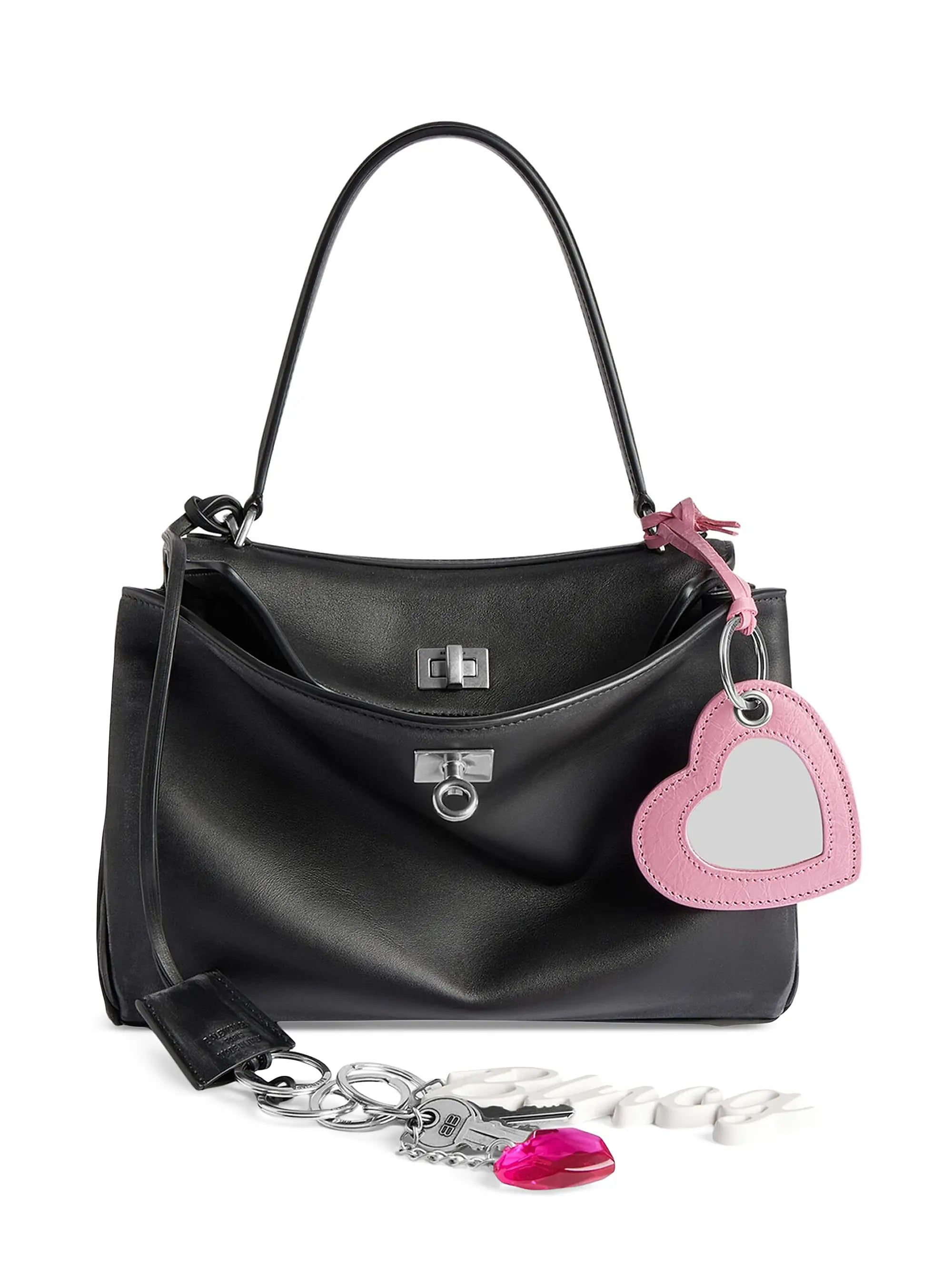 Balenciaga Rodeo Small Handbag Used Effect with One Charm