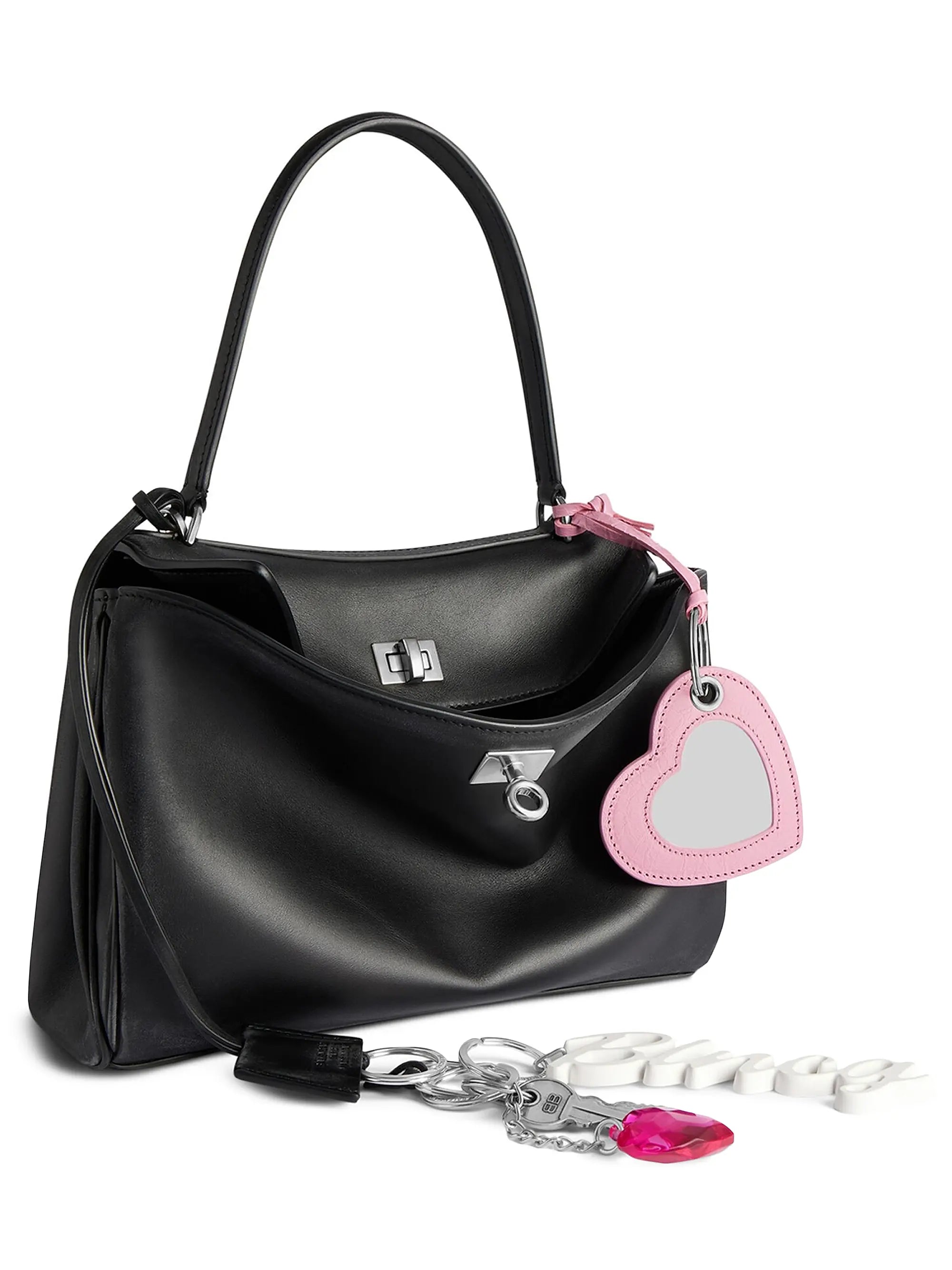 Balenciaga Rodeo Small Handbag Used Effect with One Charm