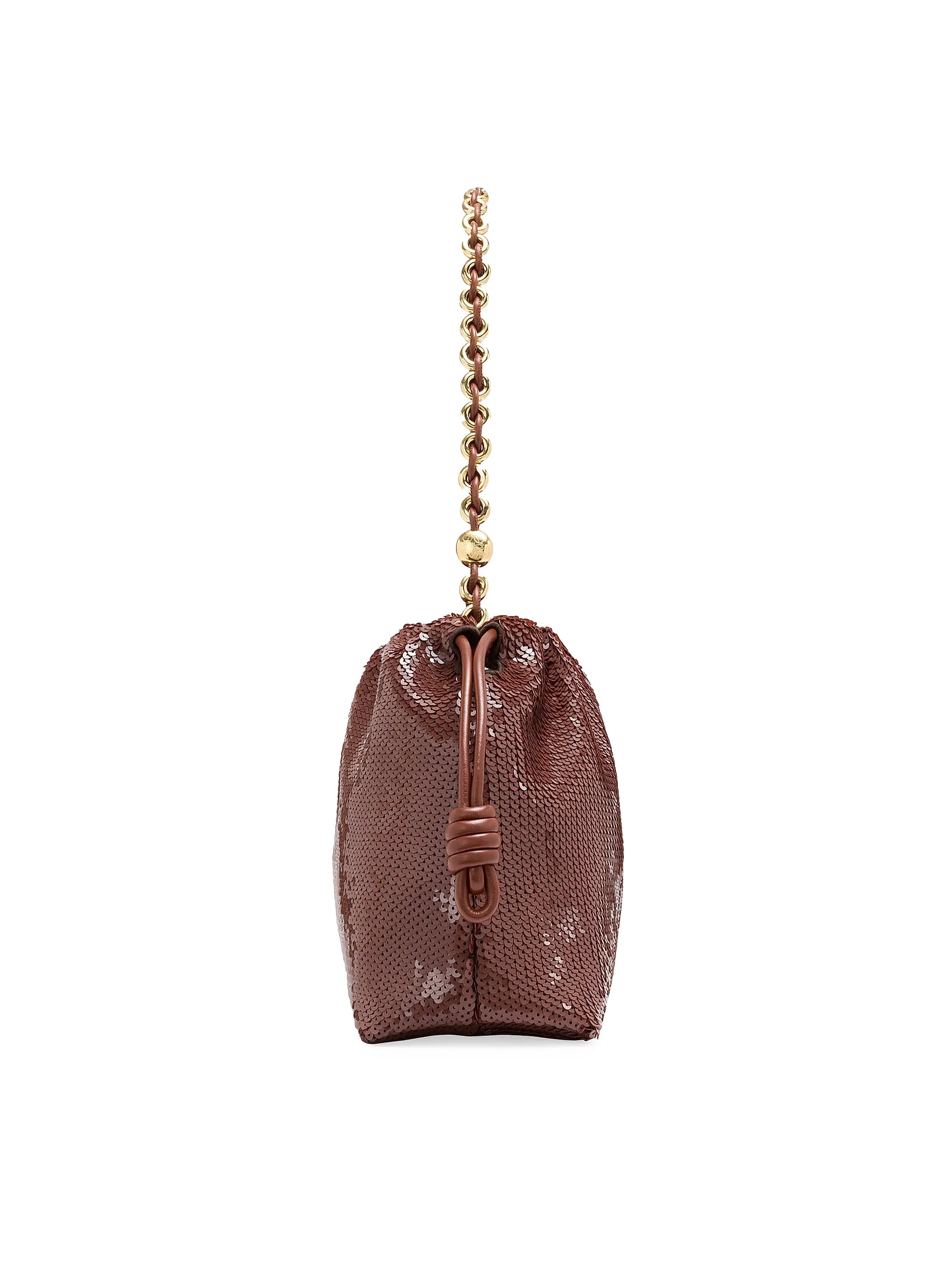 LOEWE Flamenco Sequined Leather Shoulder Bag