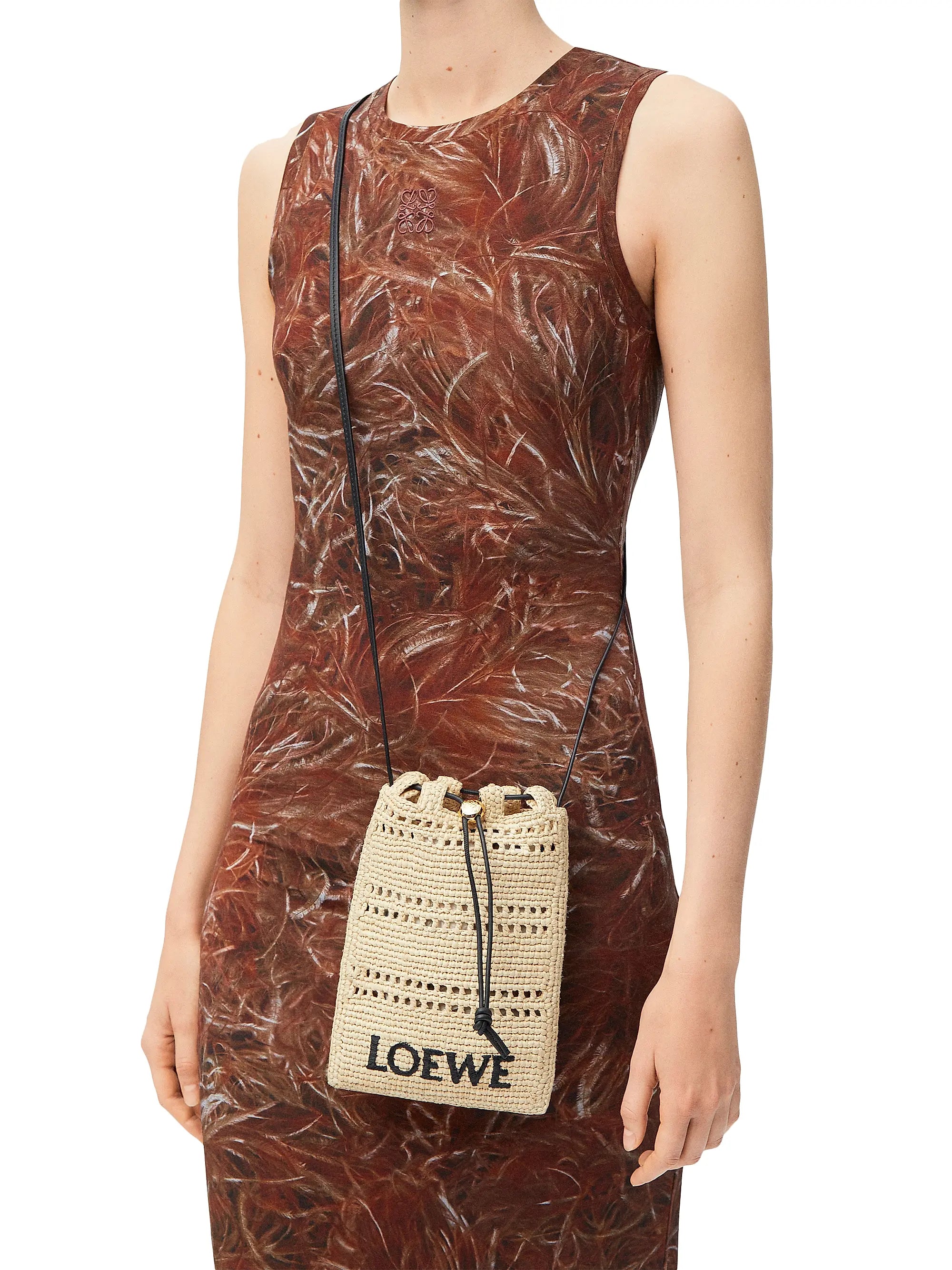 LOEWE LOEWE x Paula's Ibiza Raffia Crossbody Bag
