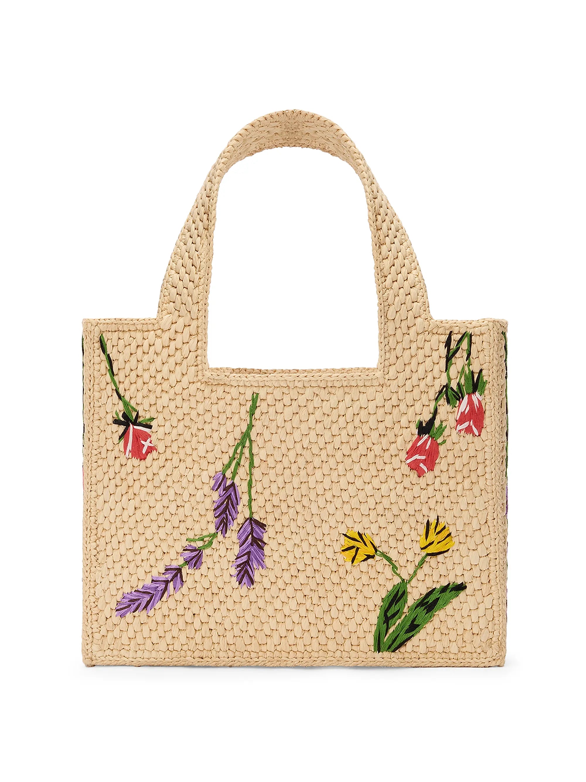 LOEWE LOEWE x Paula's Ibiza Font Floral Raffia Tote Bag