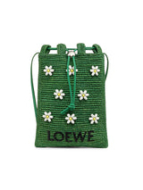 LOEWE LOEWE x Paula's Ibiza Floral-Beaded Raffia Crossbody Bag