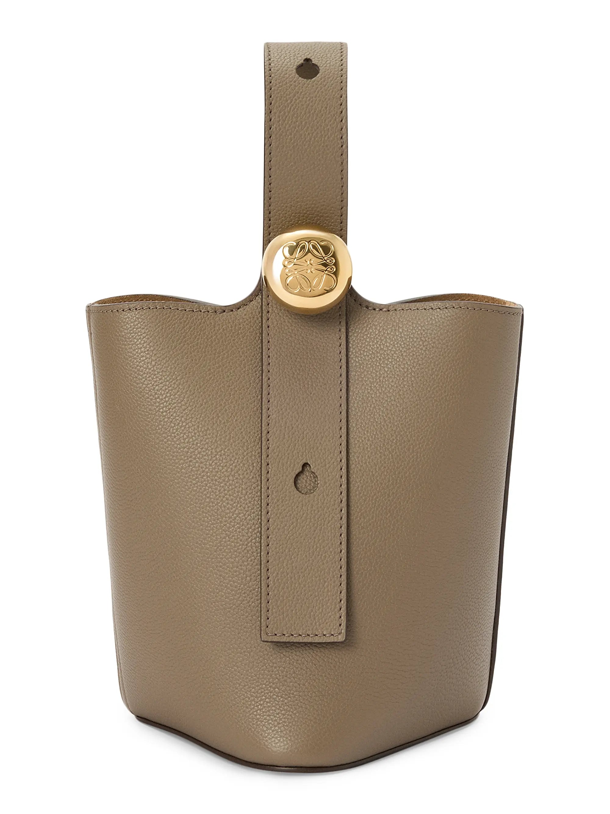 LOEWE Mini Pebble Leather Bucket Bag