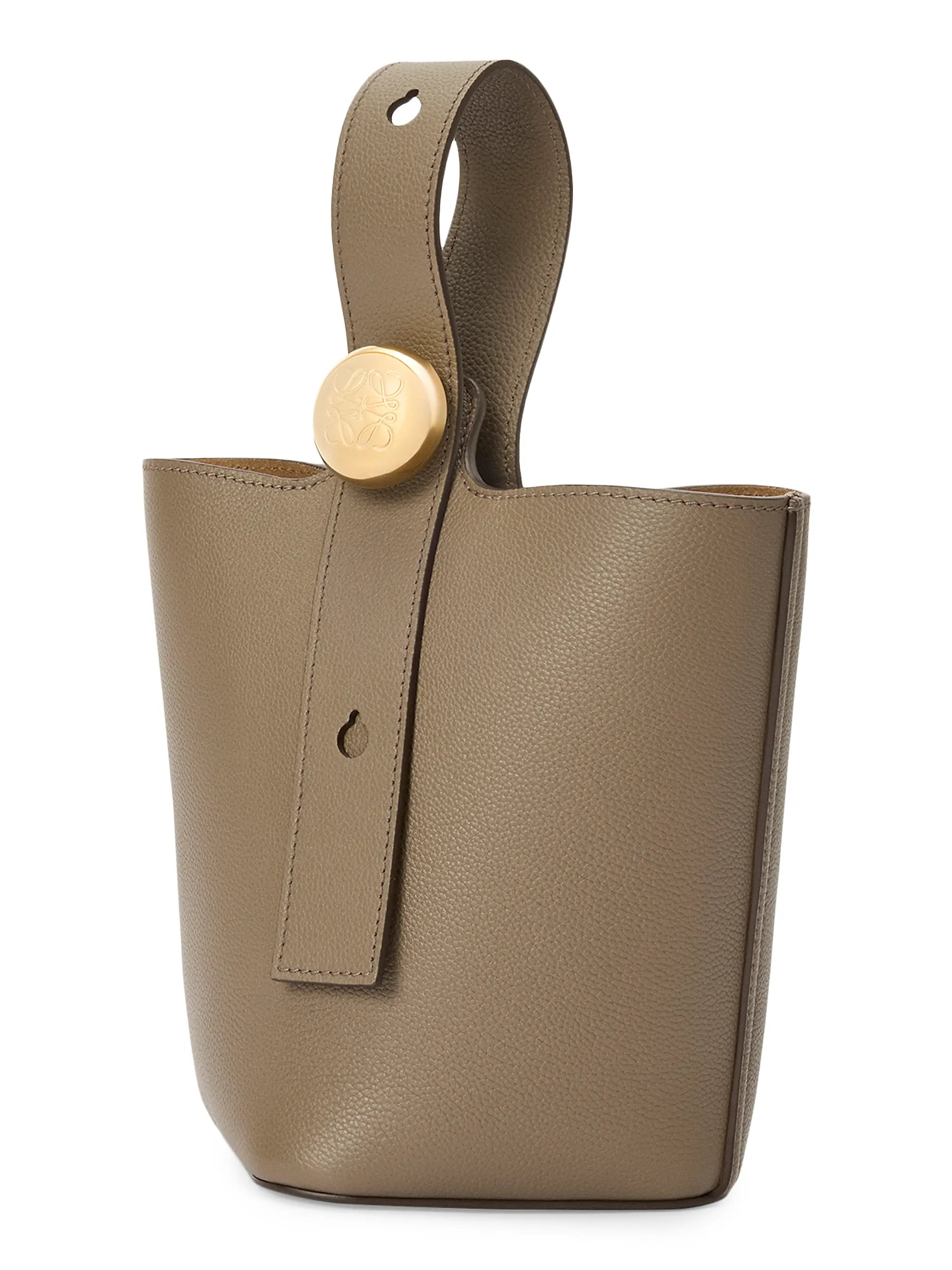 LOEWE Mini Pebble Leather Bucket Bag