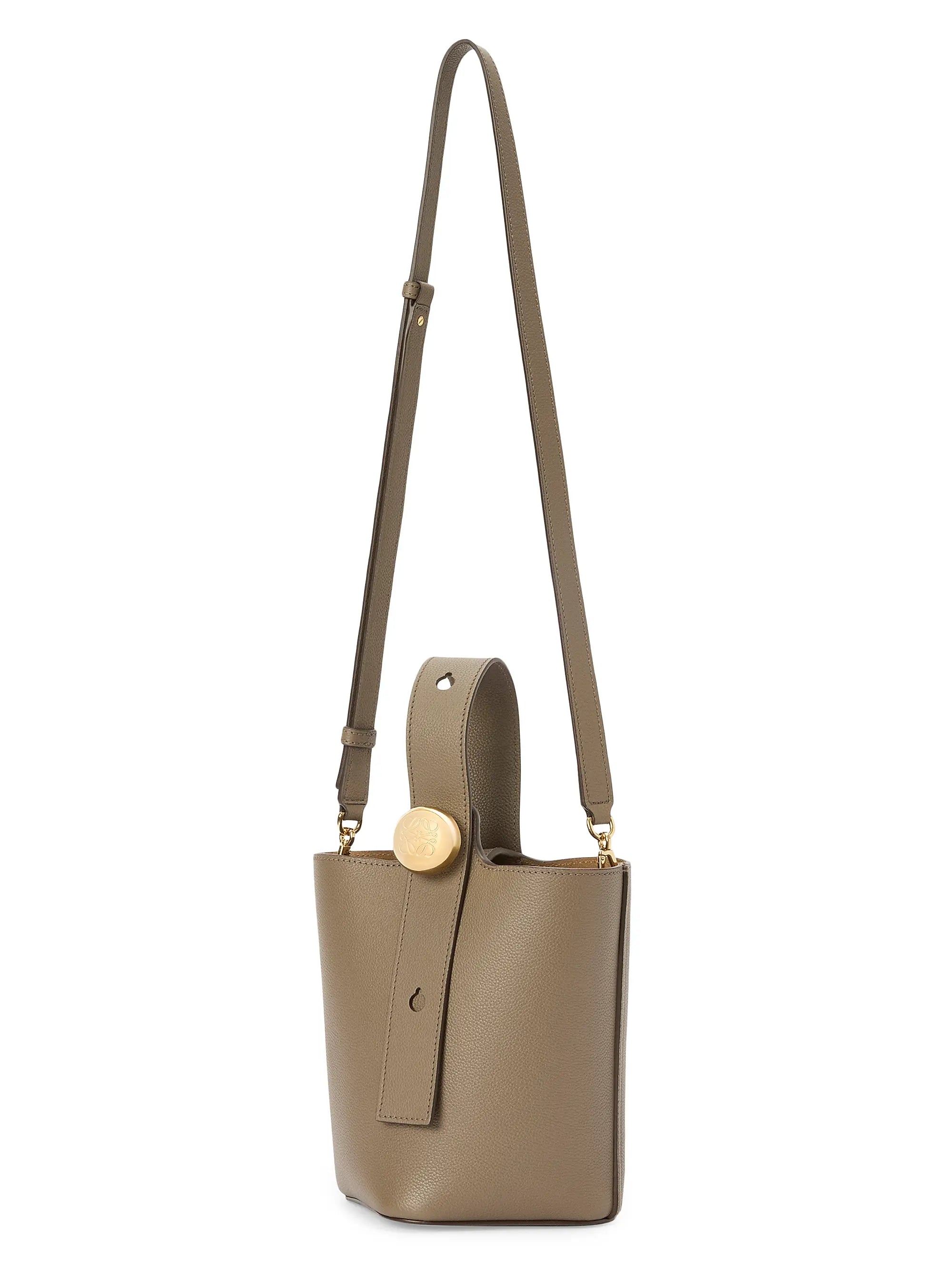 LOEWE Mini Pebble Leather Bucket Bag