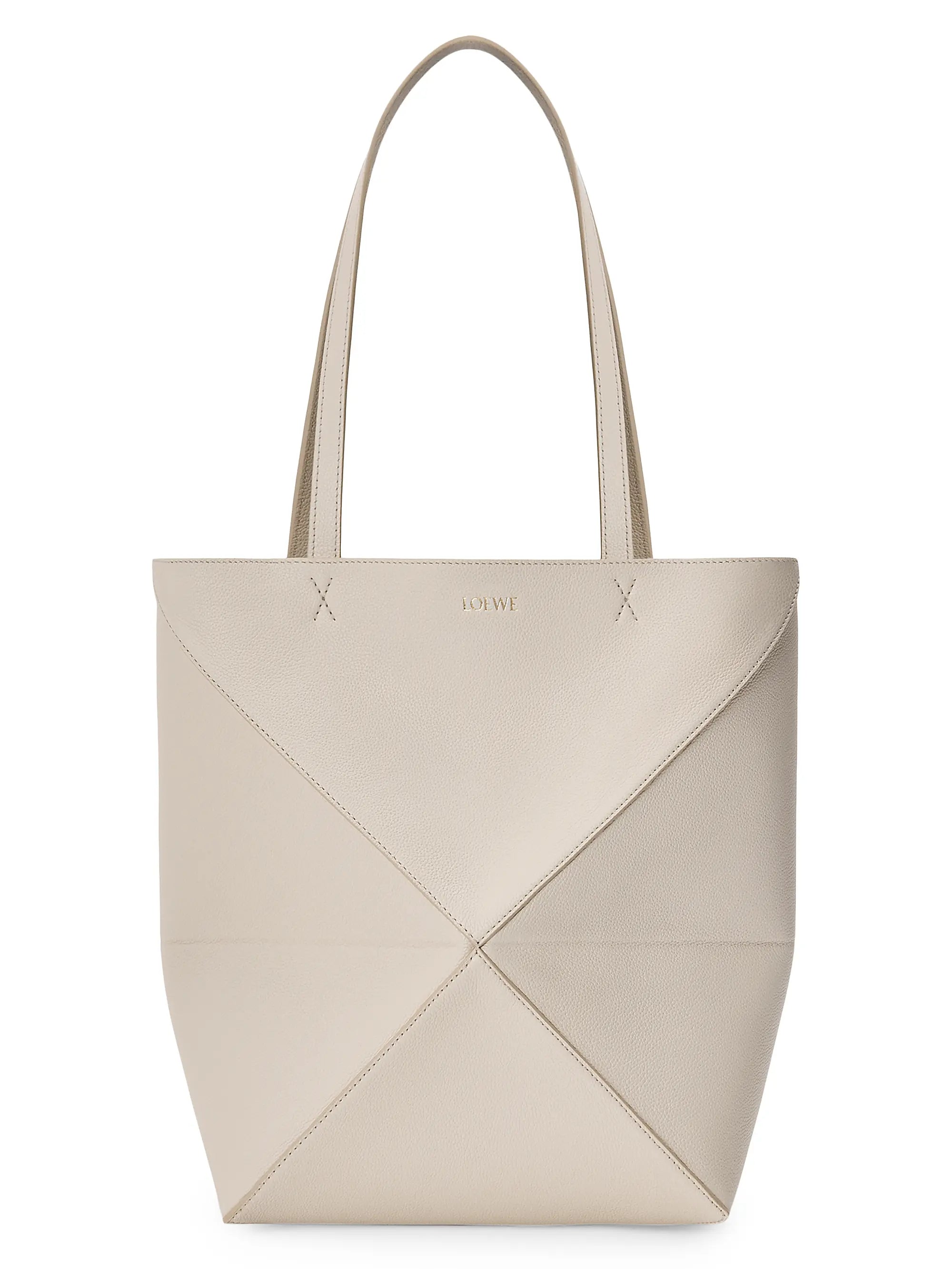 LOEWE Medium Puzzle Fold Grained Leather Tote Bag
