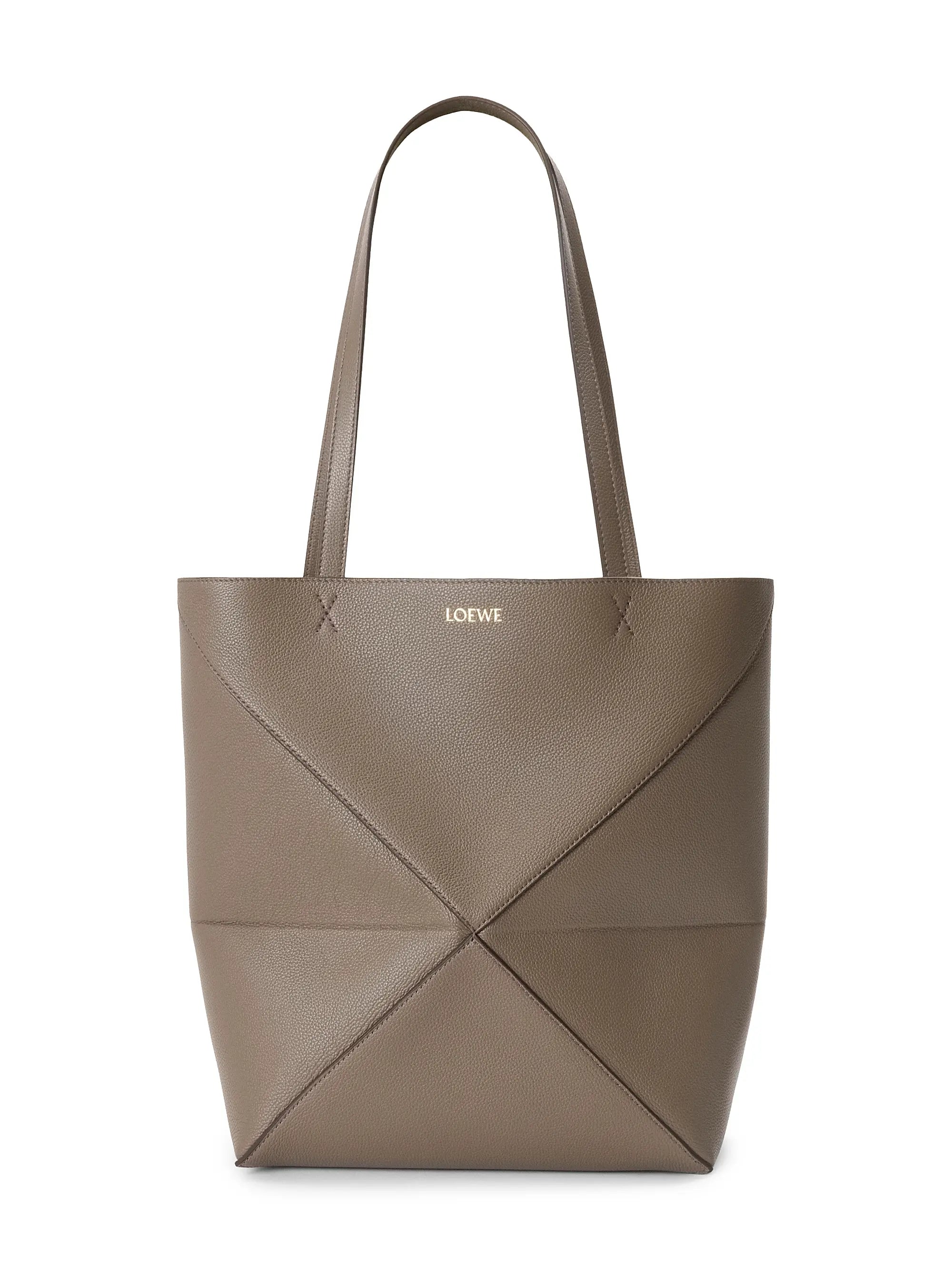 LOEWE Medium Puzzle Fold Grained Leather Tote Bag