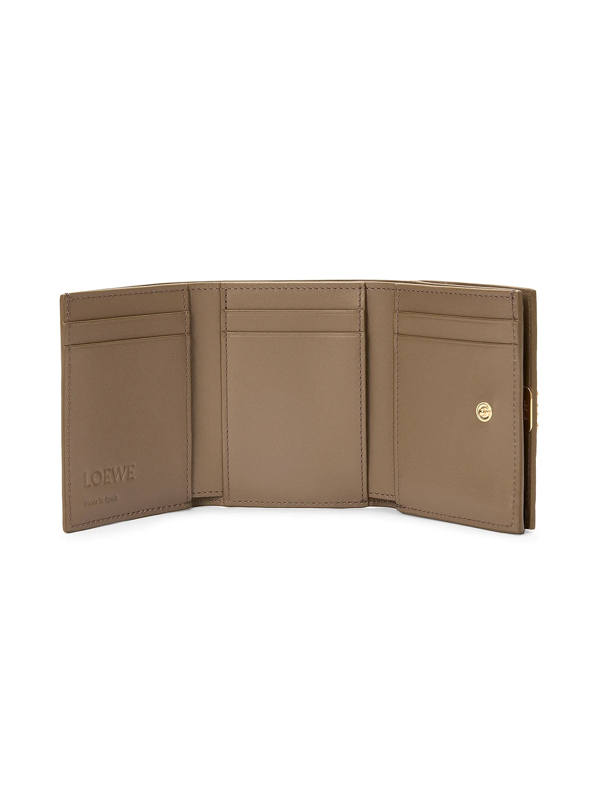 LOEWE Anagram Leather Trifold Wallet