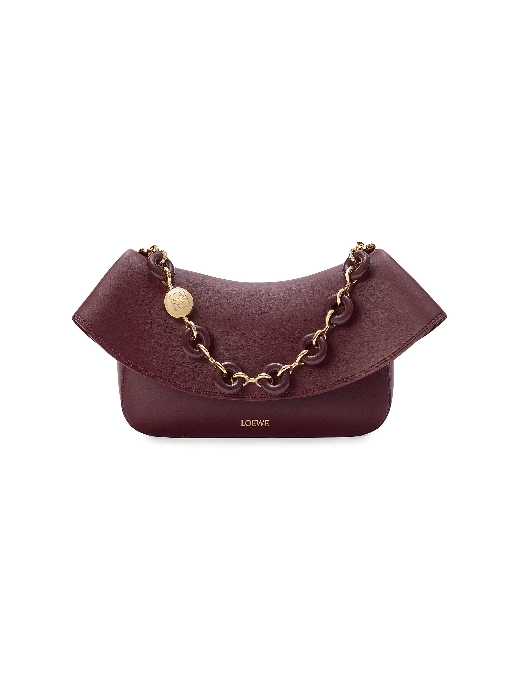 LOEWE Medium Ola Chain Leather Shoulder Bag