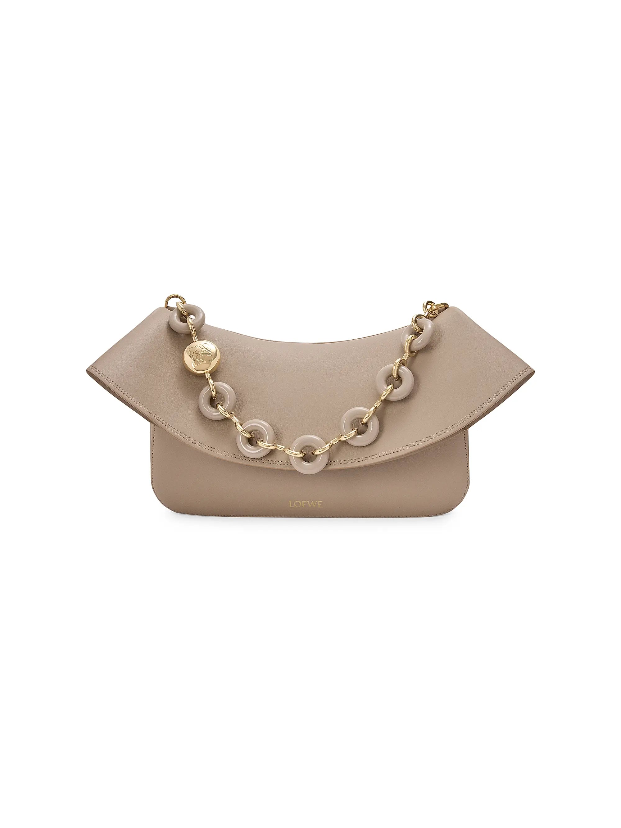 LOEWE Medium Ola Chain Leather Shoulder Bag