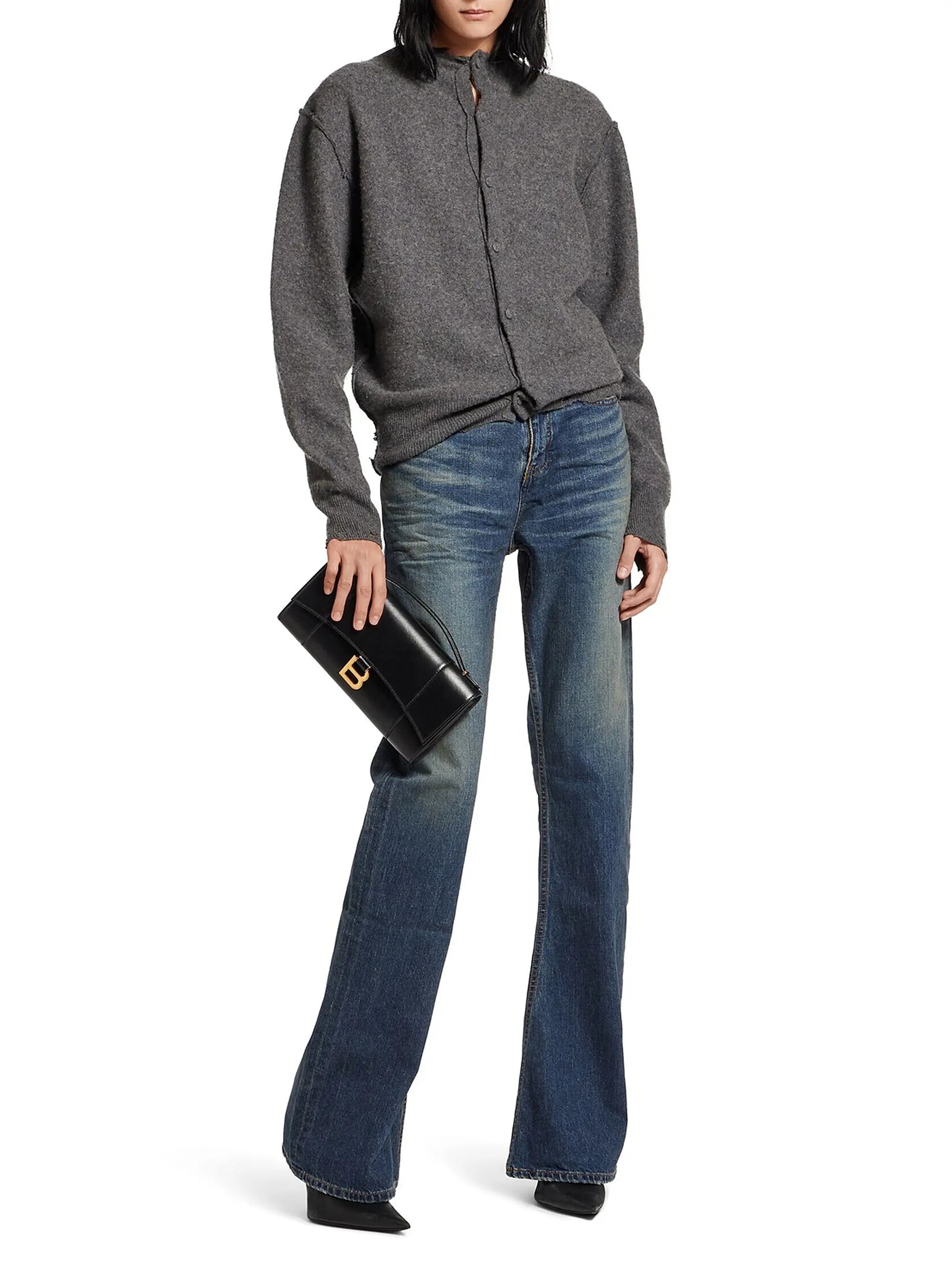 Balenciaga Hourglass Pochette with Chain