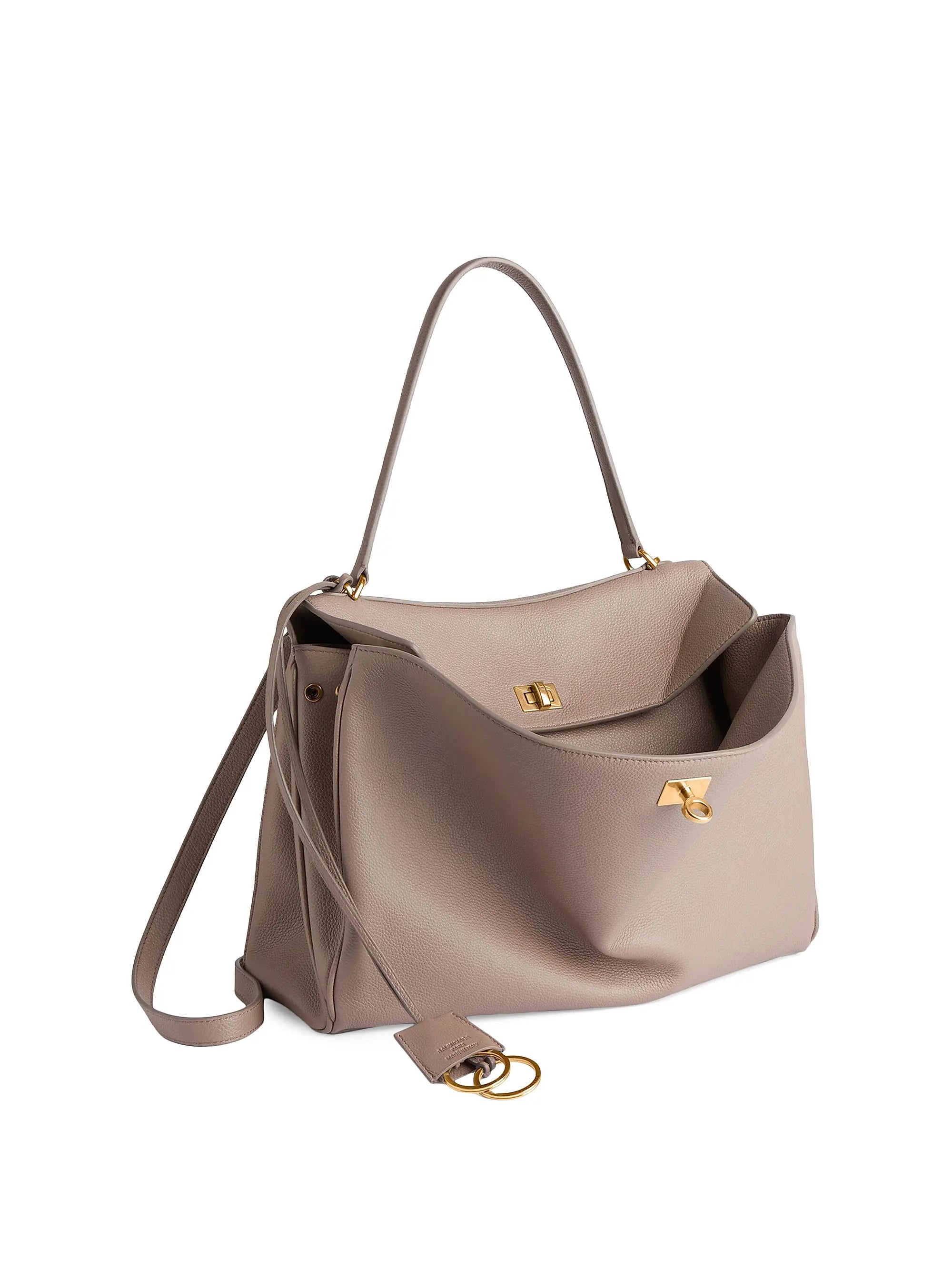 Balenciaga Rodeo Medium Top Handle Bag Grained Calfskin