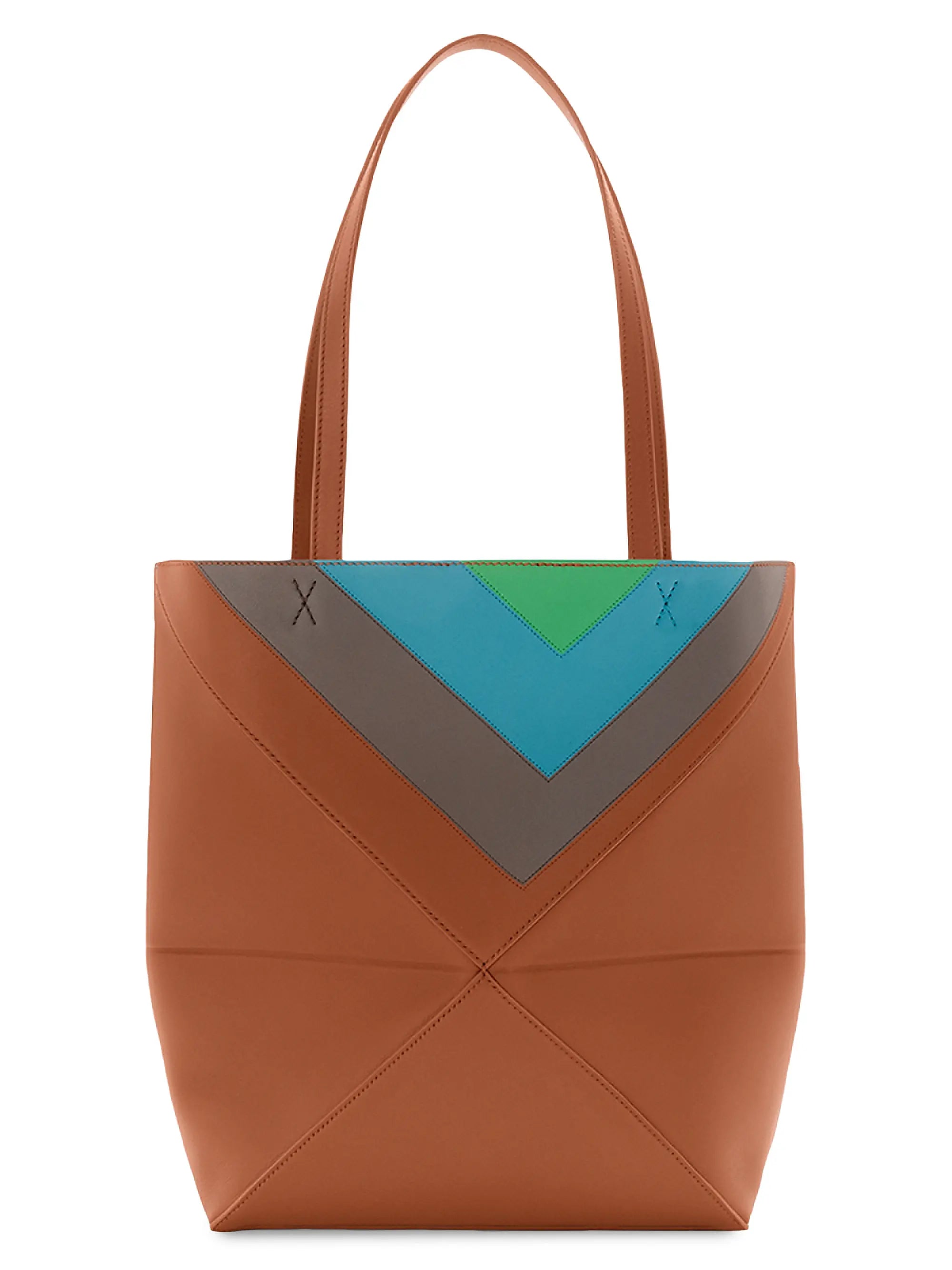 LOEWE LOEWE x Albers Medium Puzzle Fold Leather Tote Bag