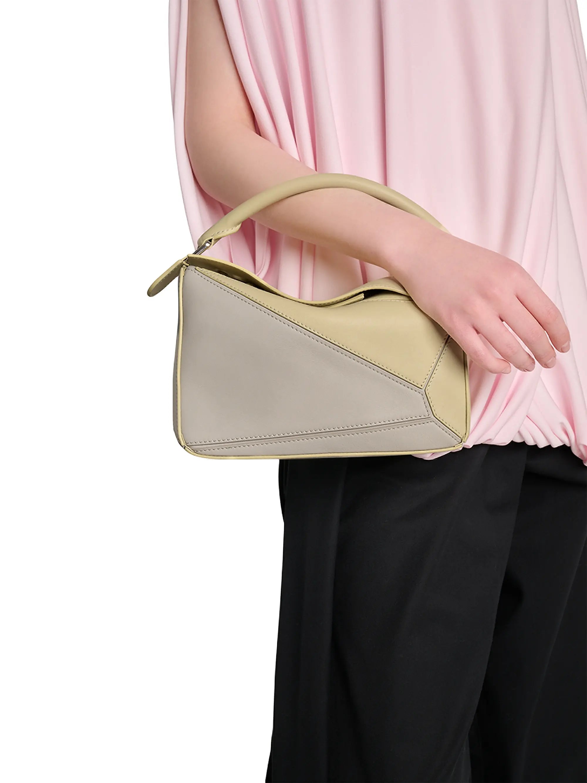 LOEWE LOEWE x Albers Small Puzzle Leather Top Handle Bag