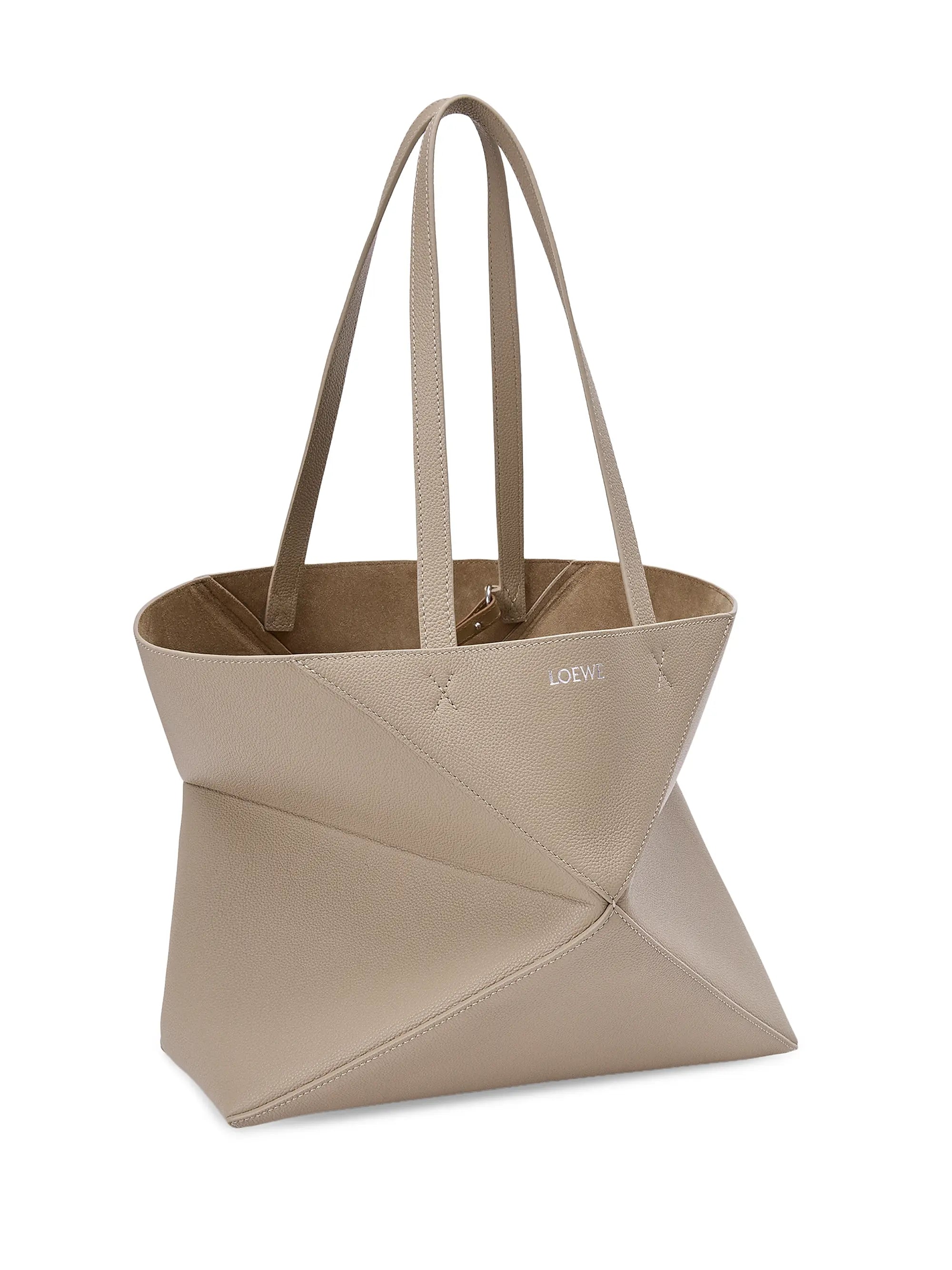 LOEWE Puzzle Fold Leather Tote Bag