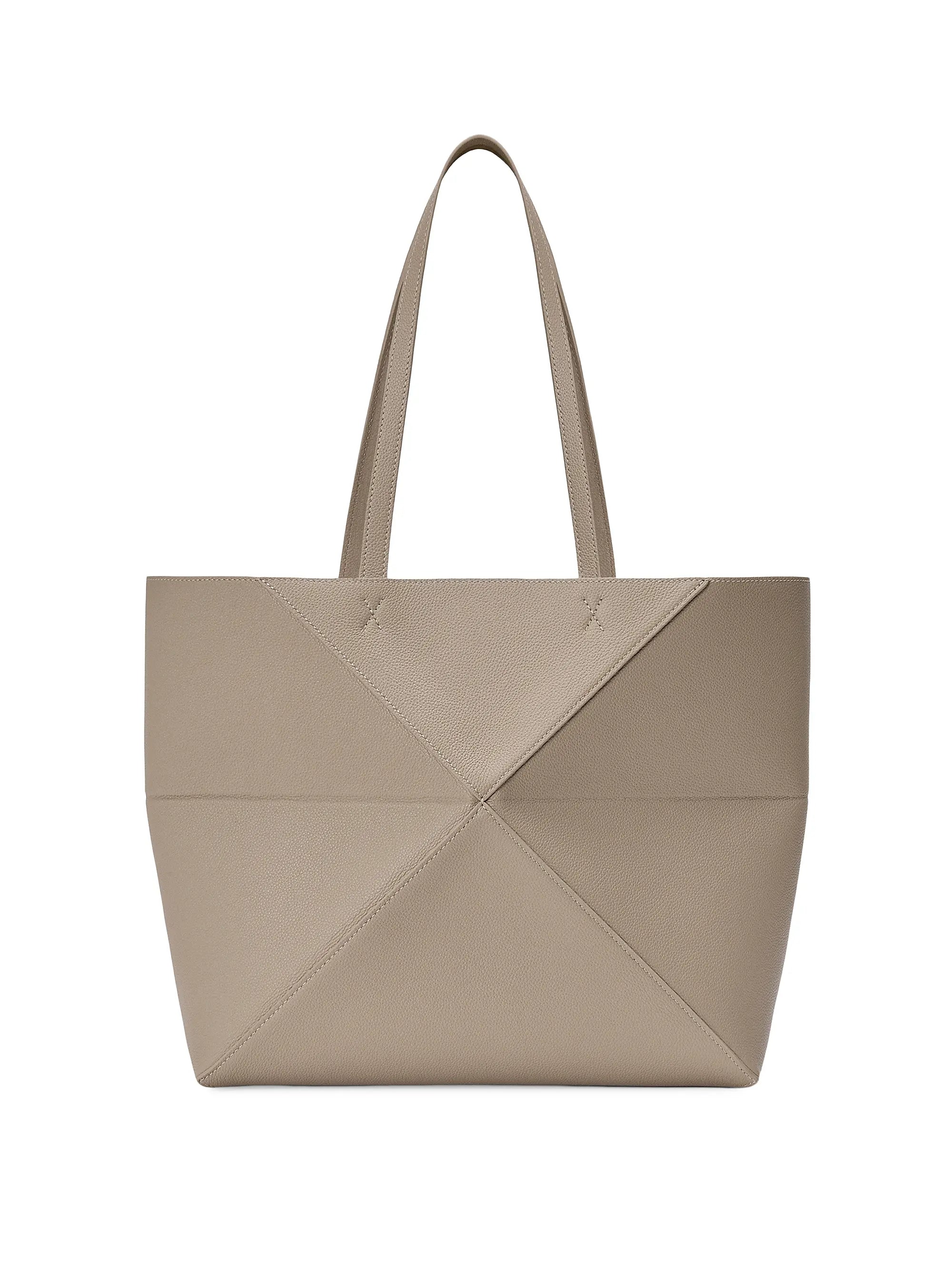 LOEWE Puzzle Fold Leather Tote Bag
