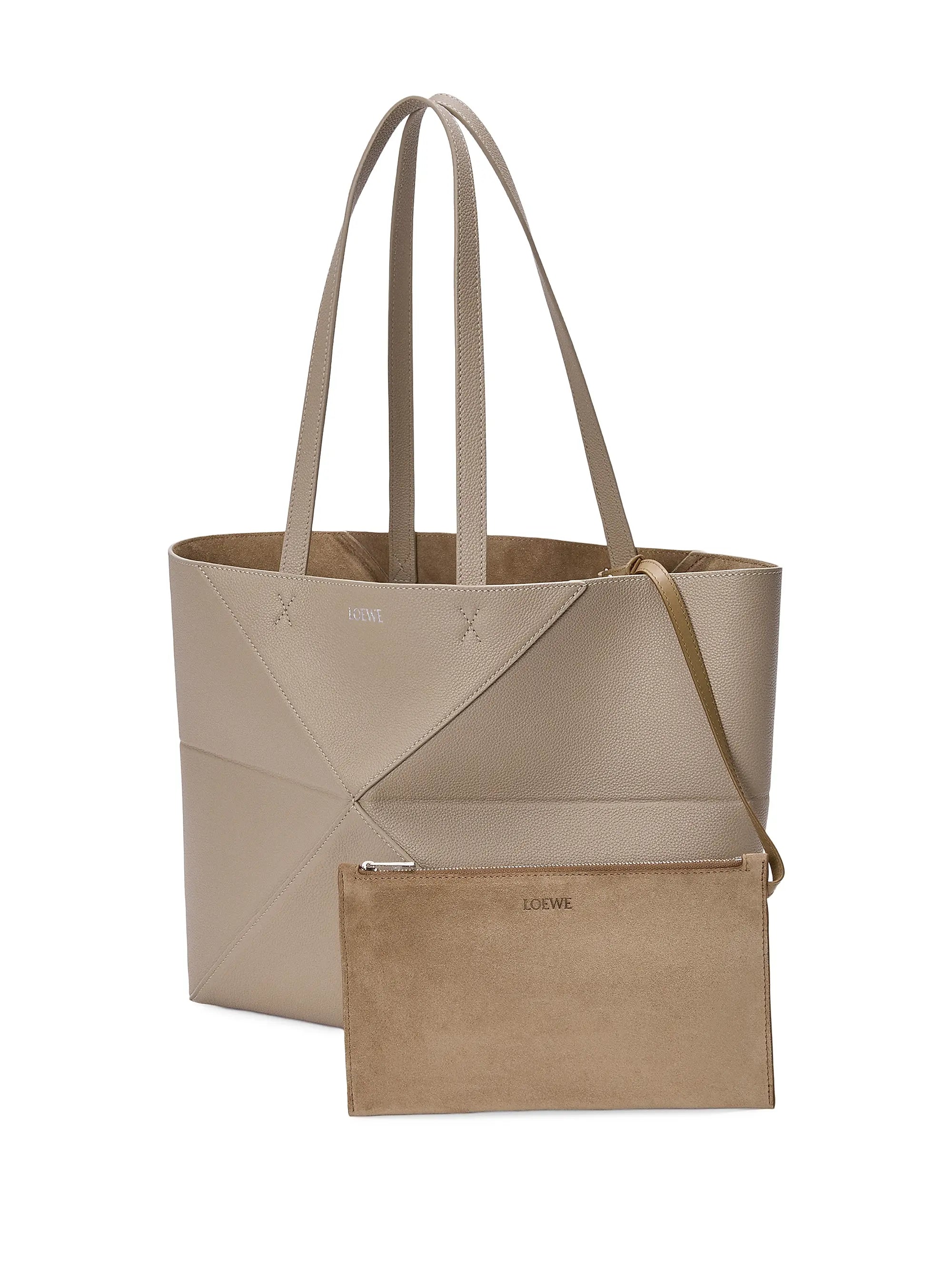 LOEWE Puzzle Fold Leather Tote Bag