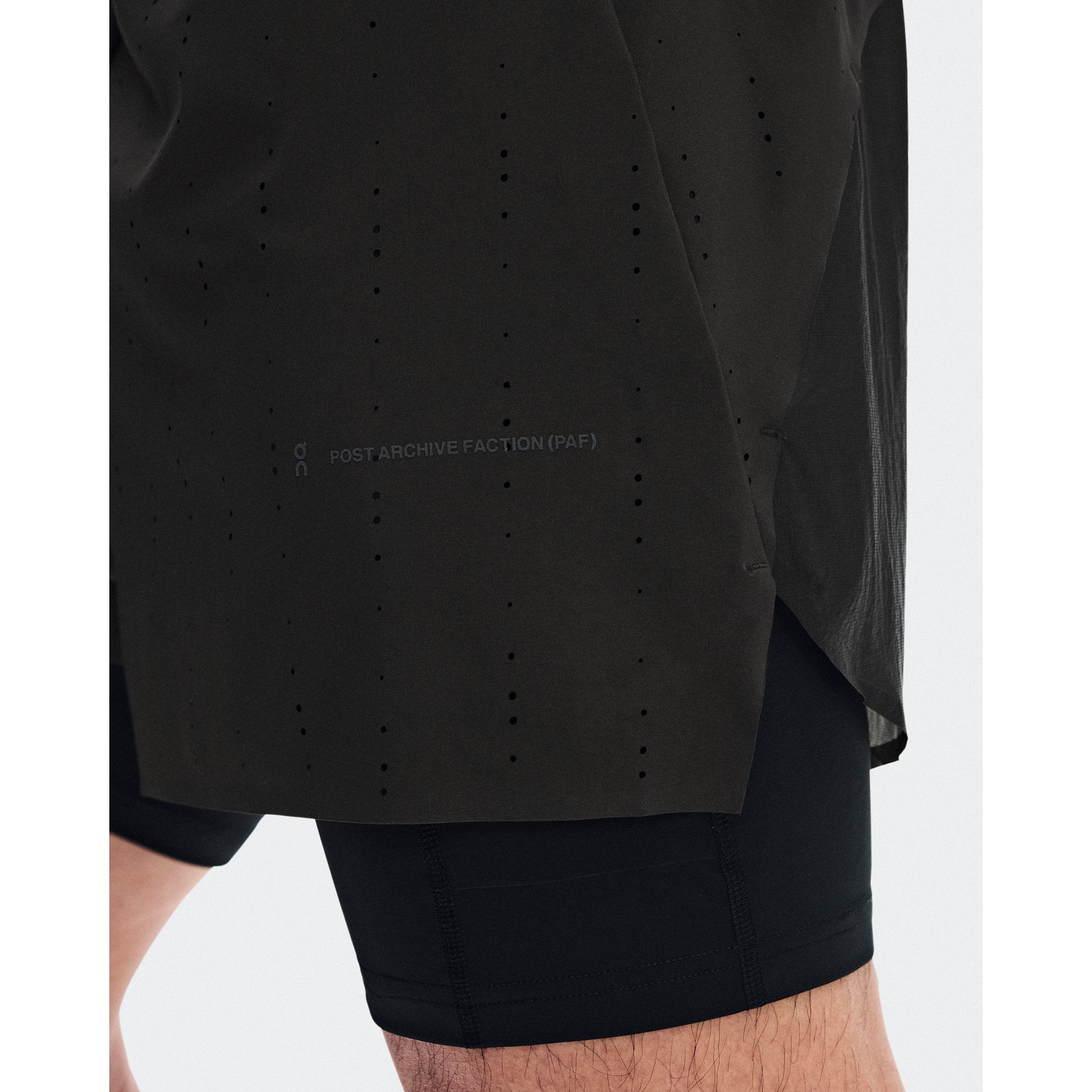 On Zero 2-in-1 Shorts PAF Molasses | Black