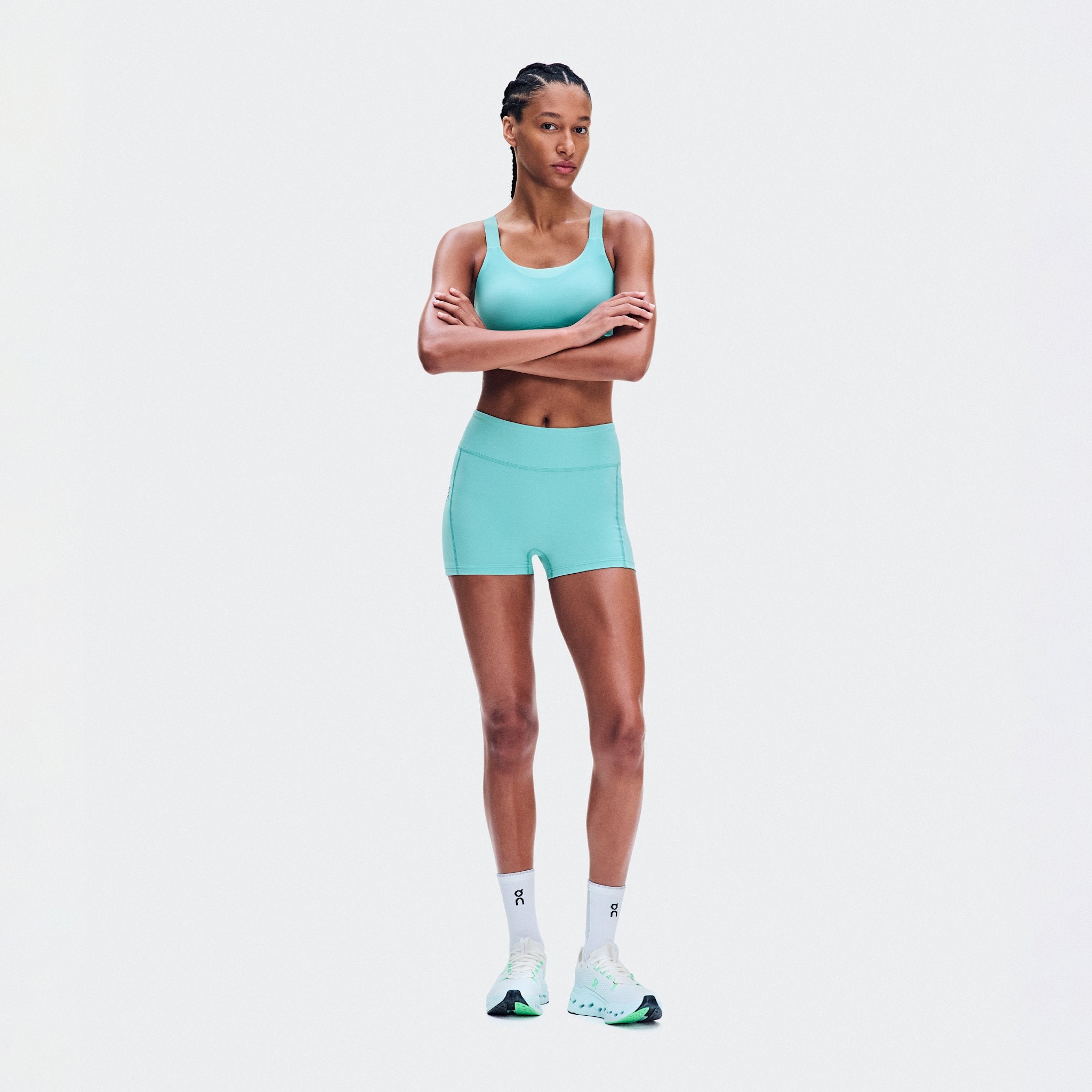 On 3" Performance Tights Aquamarine