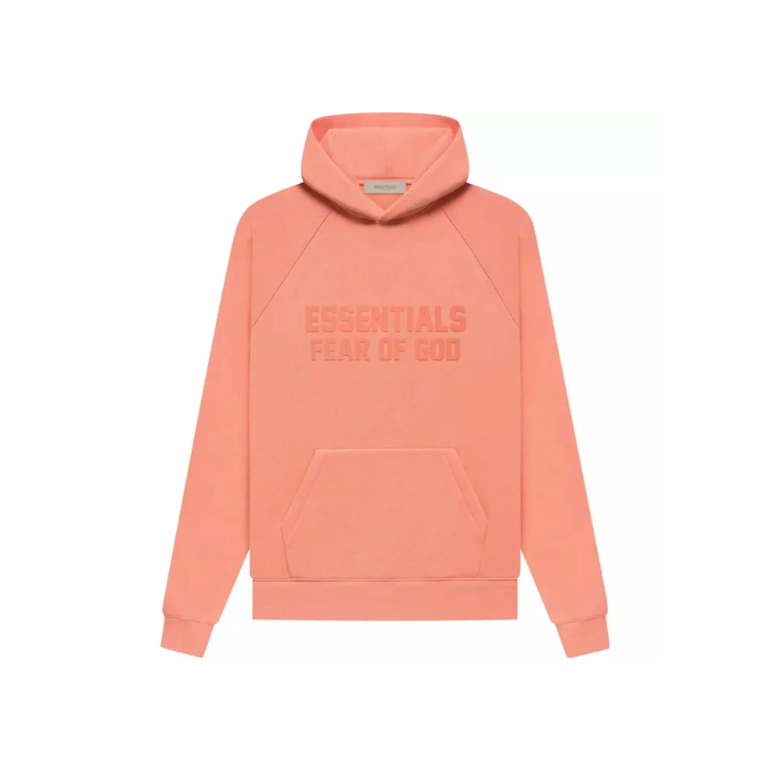 Essentials- Fear Of God Hoodie "Coral"