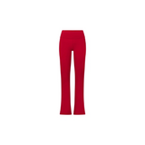 Skims Cotton Jersey Foldover Pant Cranberry