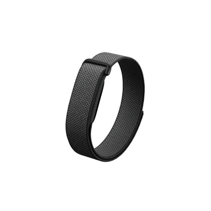Google Fitbit Air Performance Loop Band Strap "Obsidian / Matte Black Stainless Steel Clasp" (Strap Only)