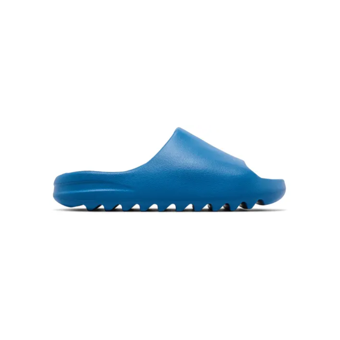 Blue Yeezy Slide sole design view