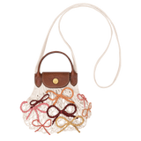 Longchamp Le Pliage Collection XS Mesh bag Ecru