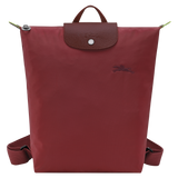 Longchamp Le Pliage Green M Backpack Pomegranate