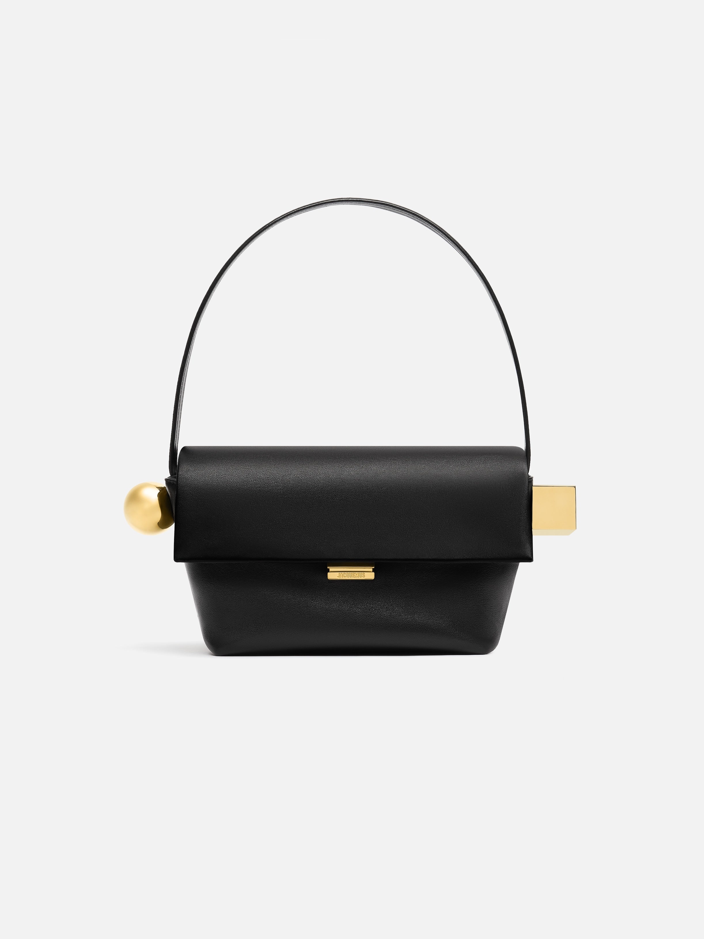 Jacquemus The Rond CarreFolded Shoulder Bag Black