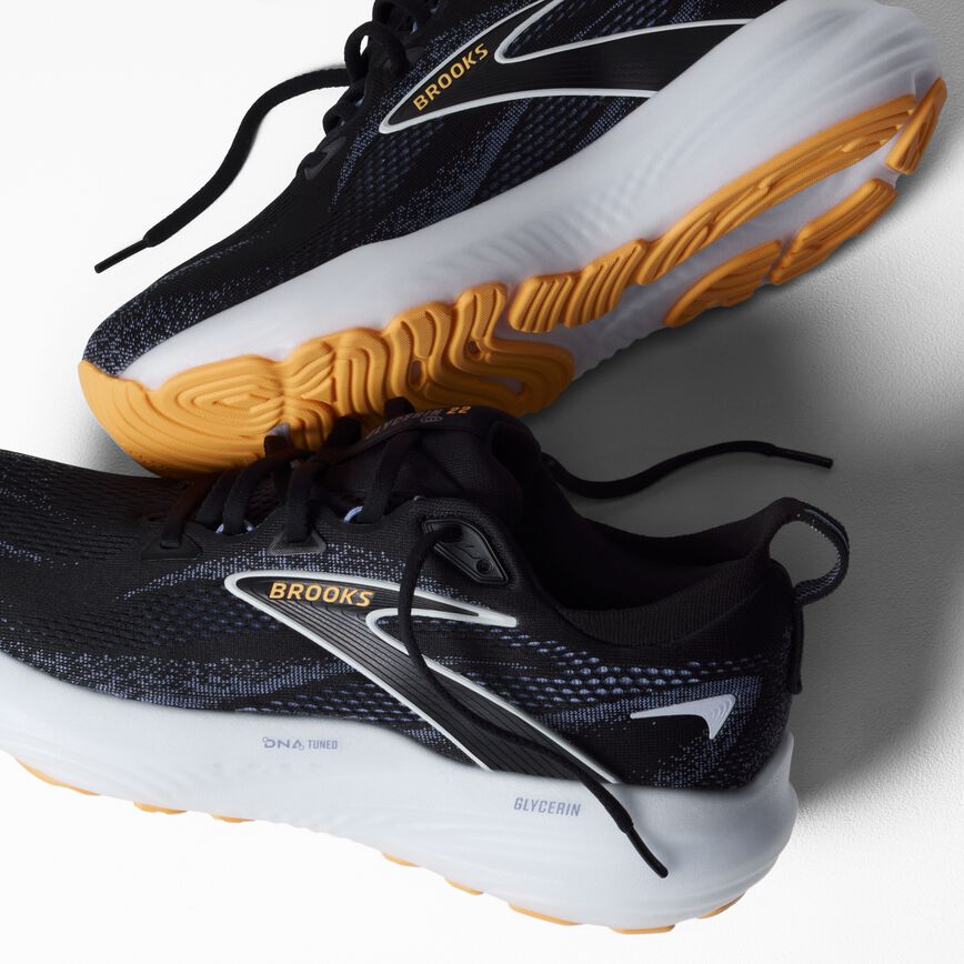 Brooks Glycerin 22 Black/Country Blue/Orange Pop