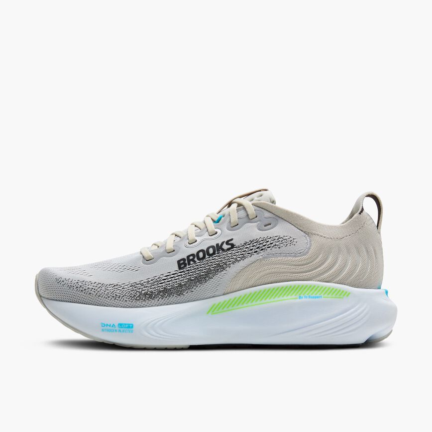 Brooks Adrenaline GTS 25 Oyster/Green Gecko/Blue