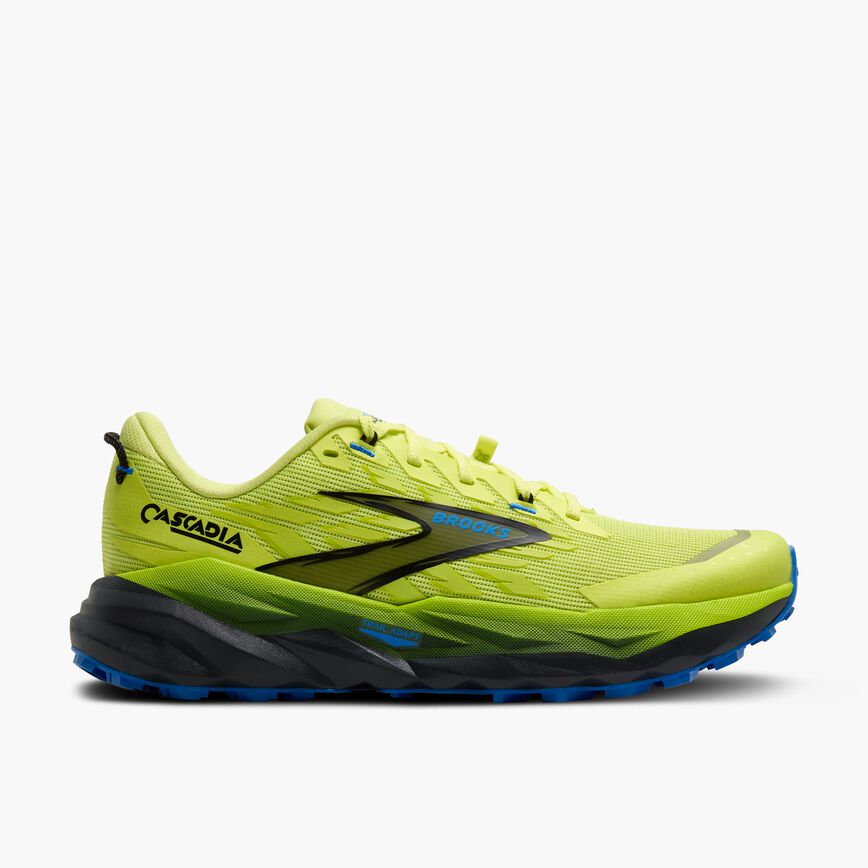 Brooks Cascadia 19 Sunny Lime/Black/Blue