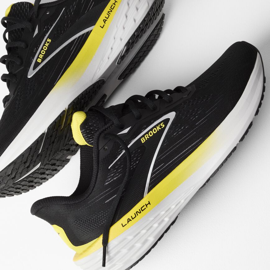 Brooks Launch 12 Black/Cyber Yellow/Oyster