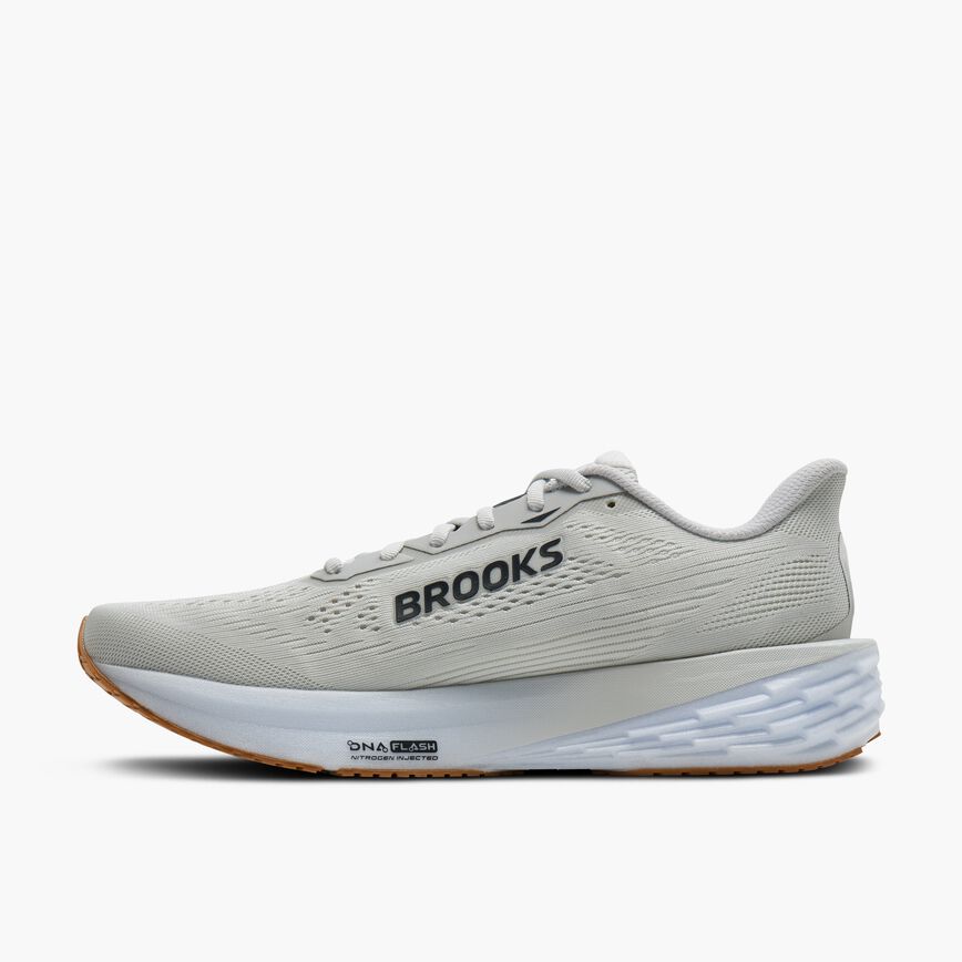 Brooks Launch 12 Oyster/White/Phantom