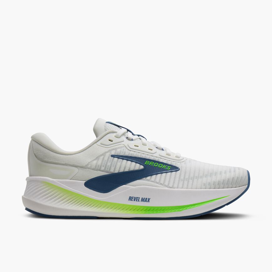 Brooks Revel Max White/Moonlight/Green Gecko