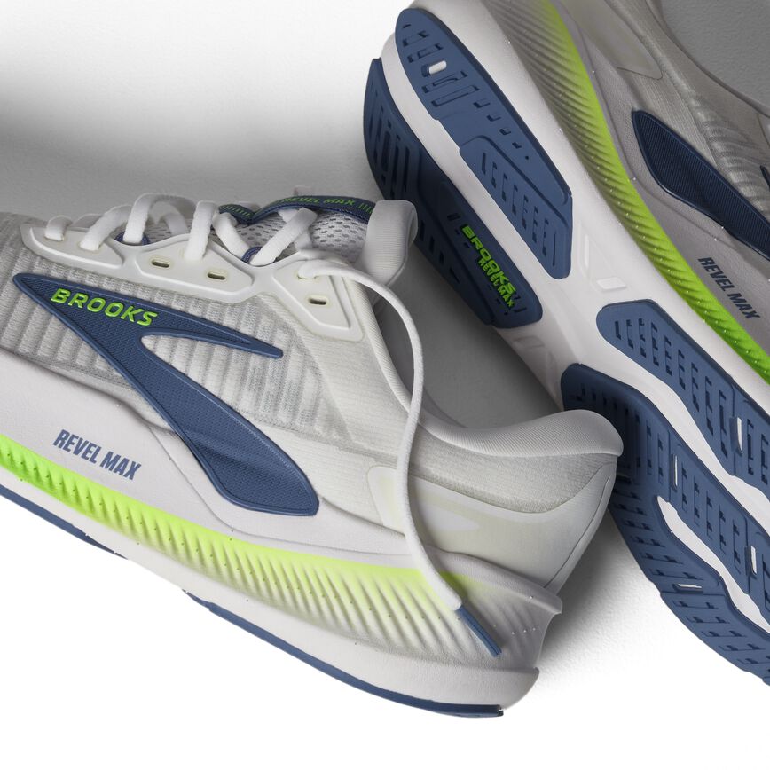 Brooks Revel Max White/Moonlight/Green Gecko