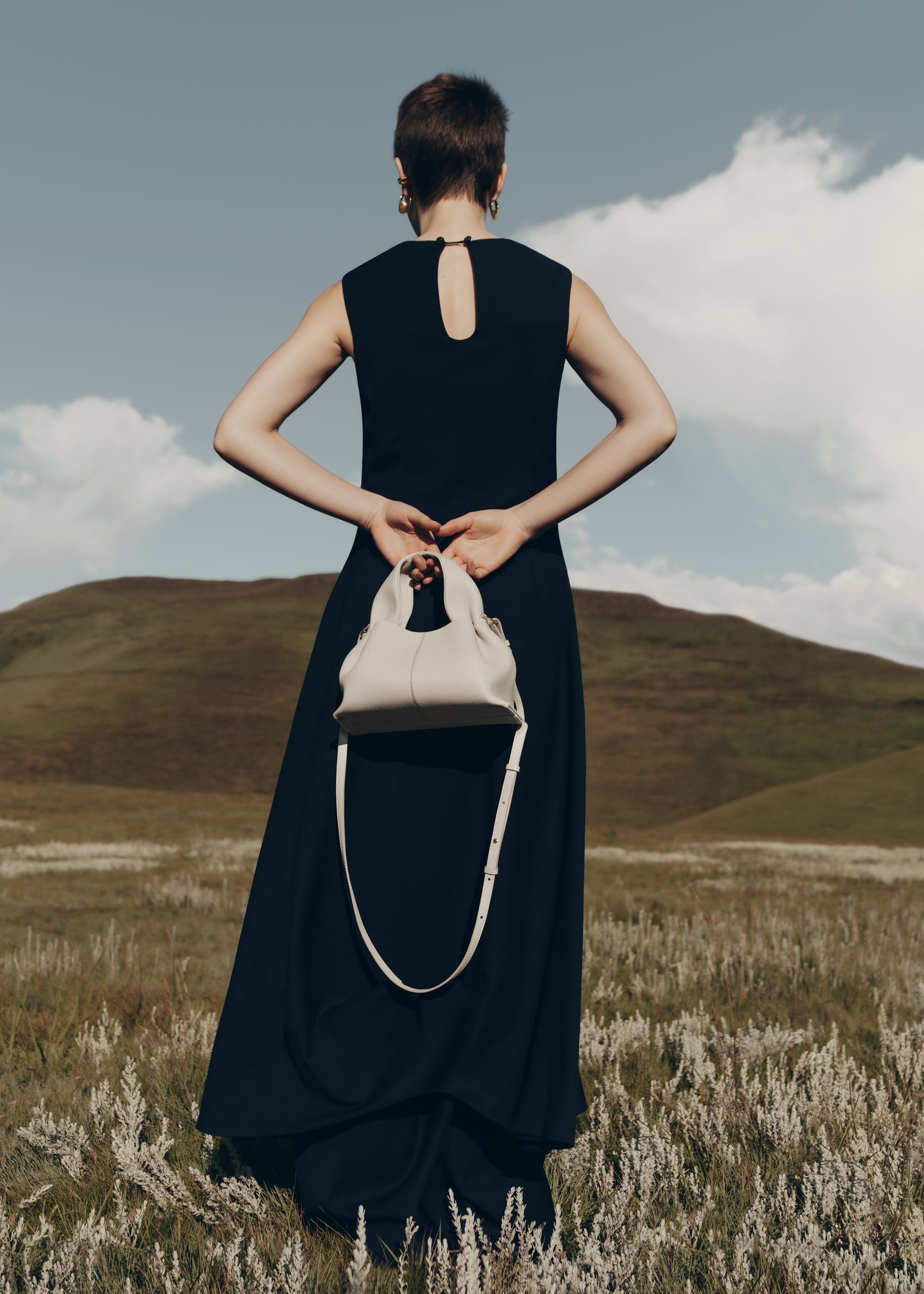 Polene Numero Neuf Mini Textured Chalk