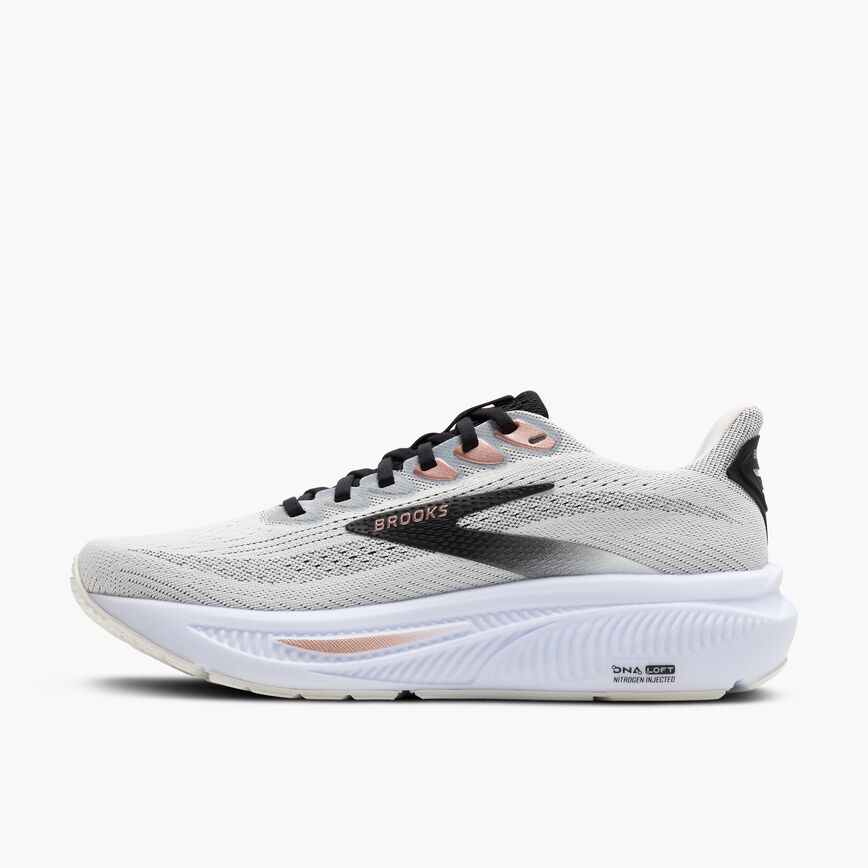 Brooks Ghost 17 White/Black/Rose Gold (Women's)